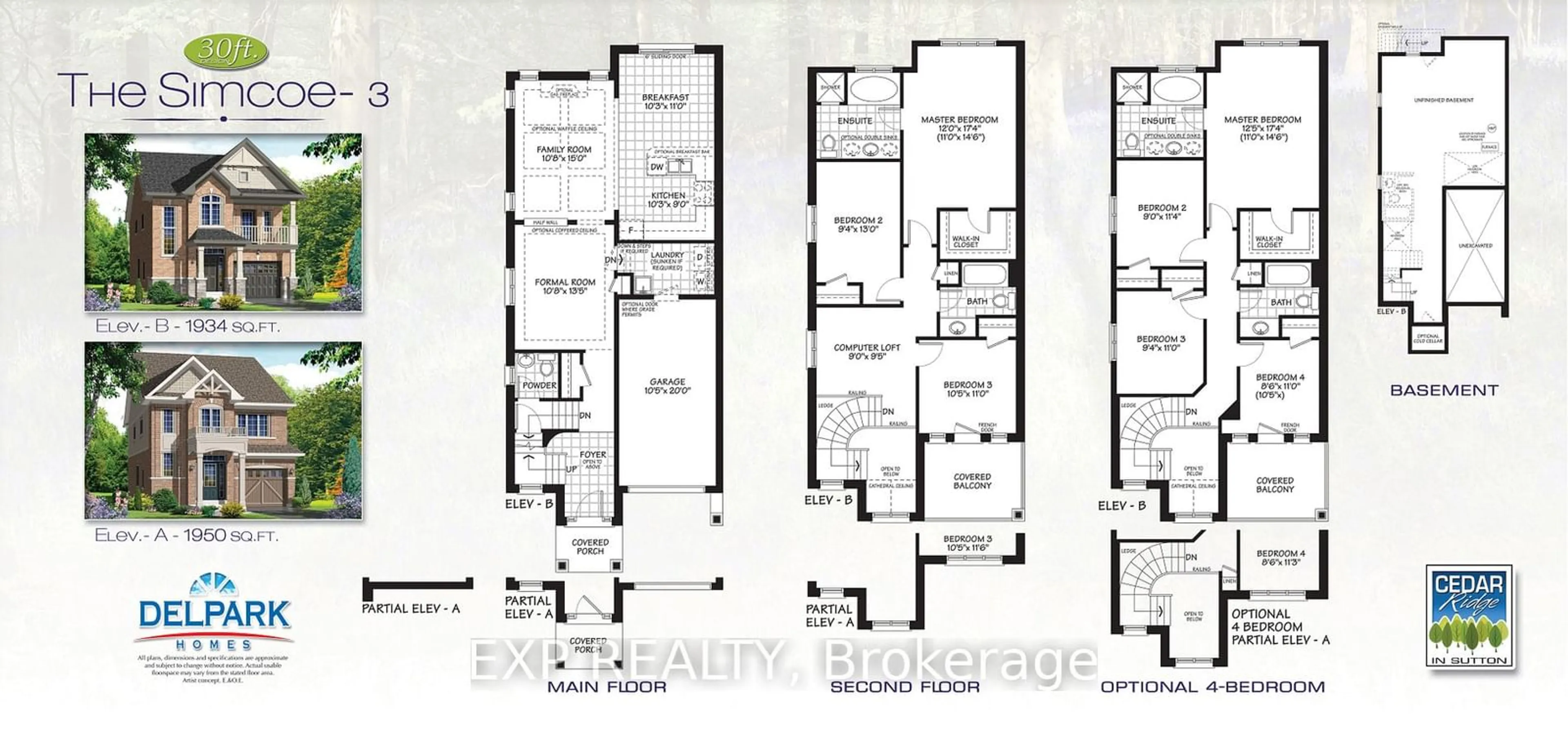 Floor plan for 14E Wayne Allison Dr, Georgina Ontario L0E 1R0