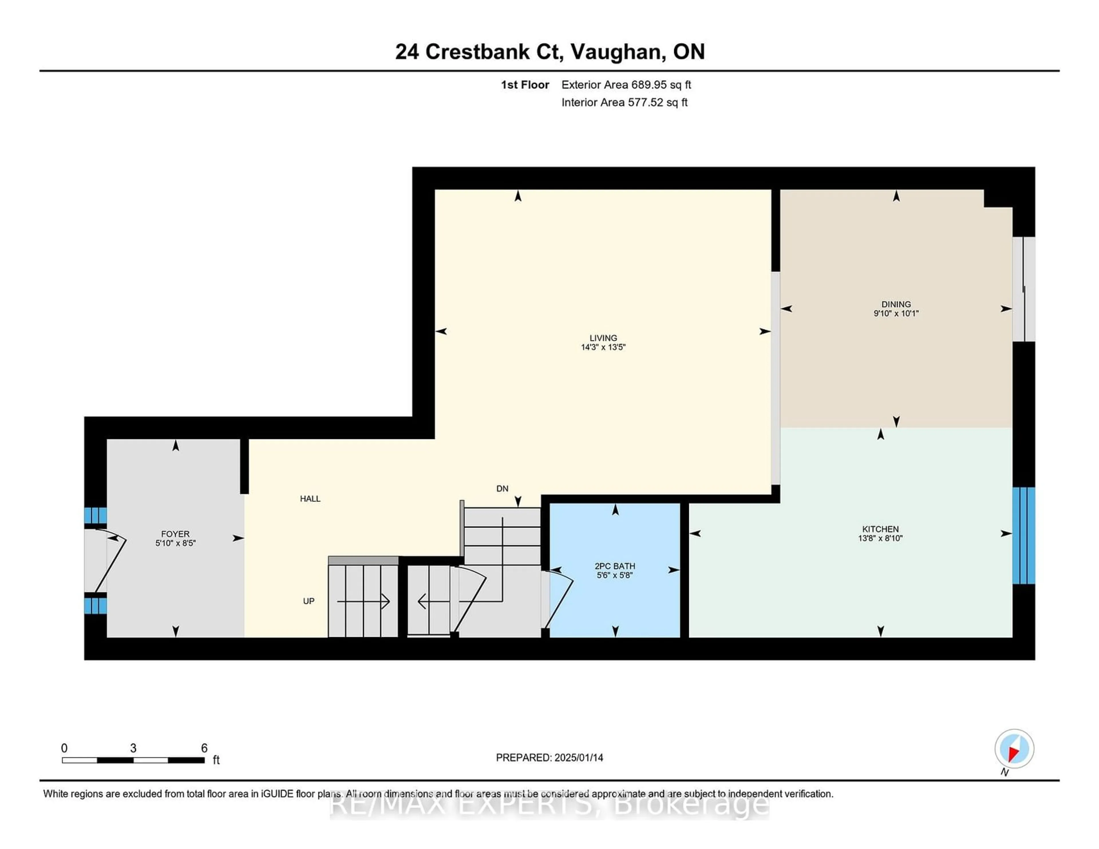 Floor plan for 24 Crestbank Crt, Vaughan Ontario L6A 0B2