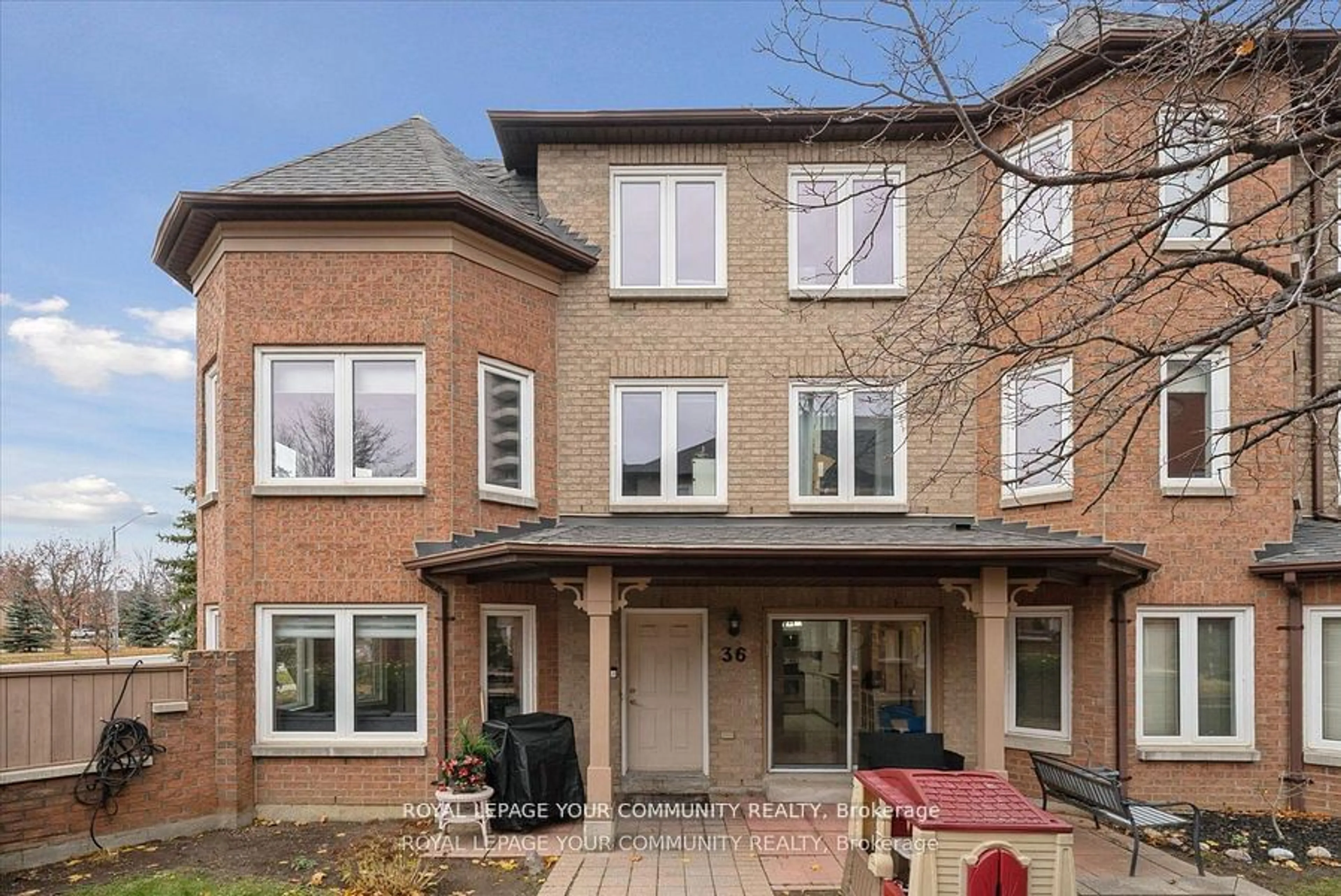 Home with brick exterior material, street for 735 New Westminster Dr #36, Vaughan Ontario L4S 7Y9