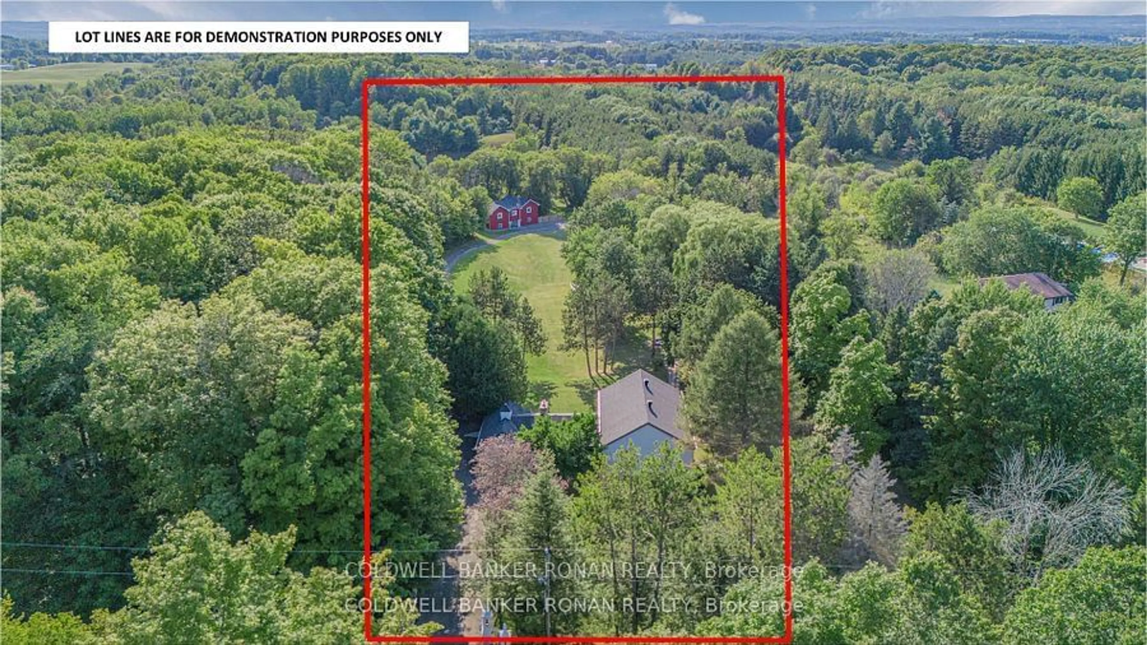 A pic from outside/outdoor area/front of a property/back of a property/a pic from drone, forest/trees view for 1370 Concession Rd 8, Adjala-Tosorontio Ontario L0G 1W0