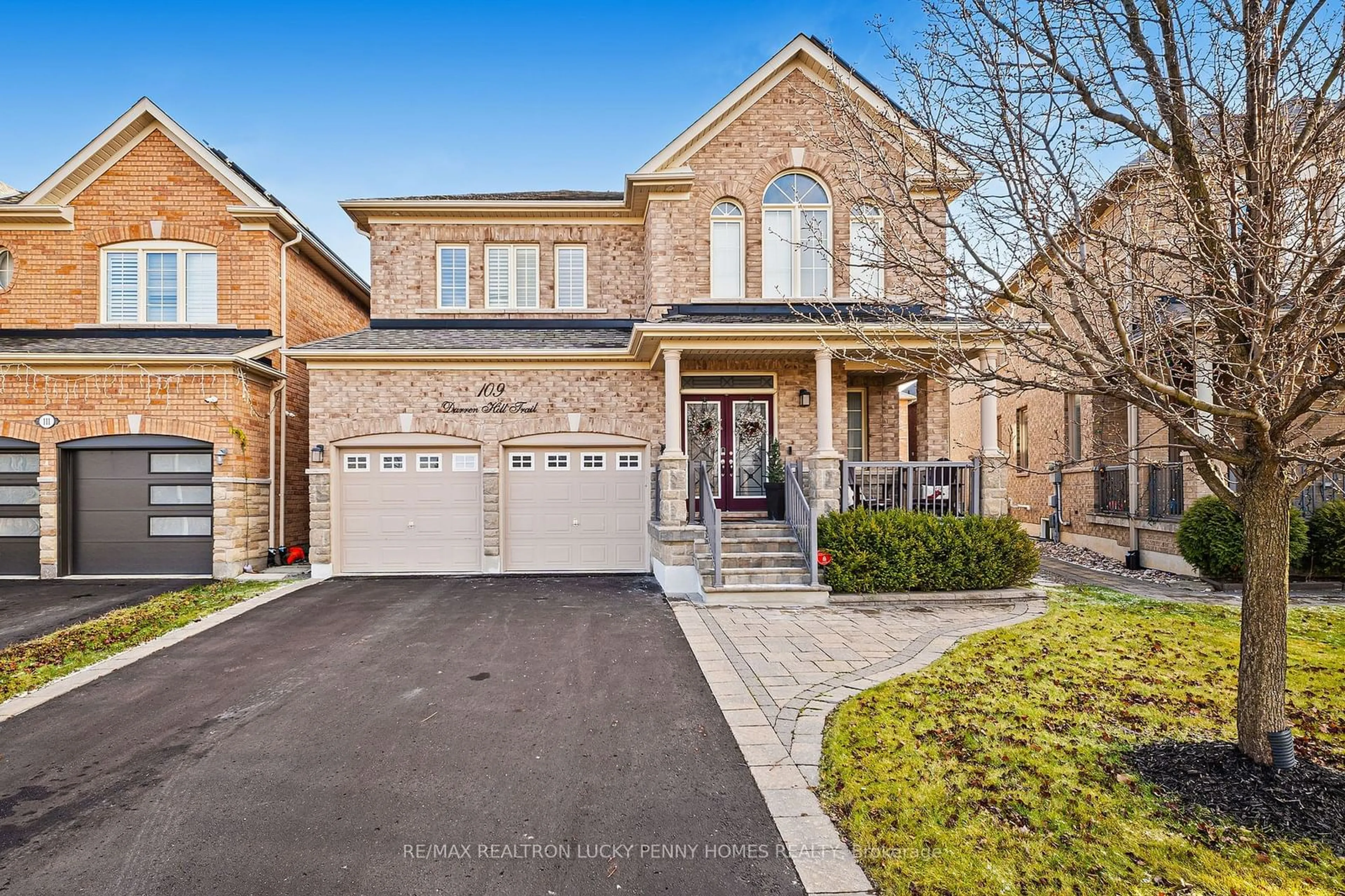 Home with brick exterior material, street for 109 Darren Hill Tr, Markham Ontario L6E 0M3