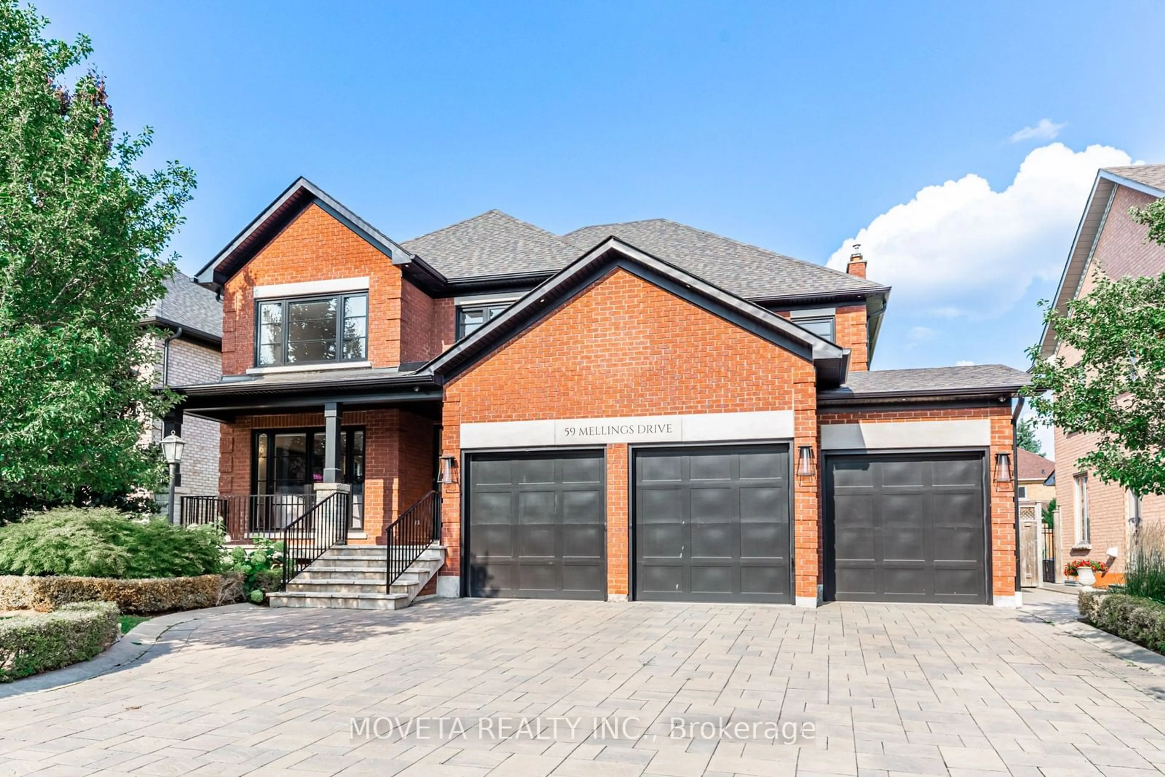 Home with brick exterior material, street for 59 Mellings Dr, Vaughan Ontario L4L 8J2