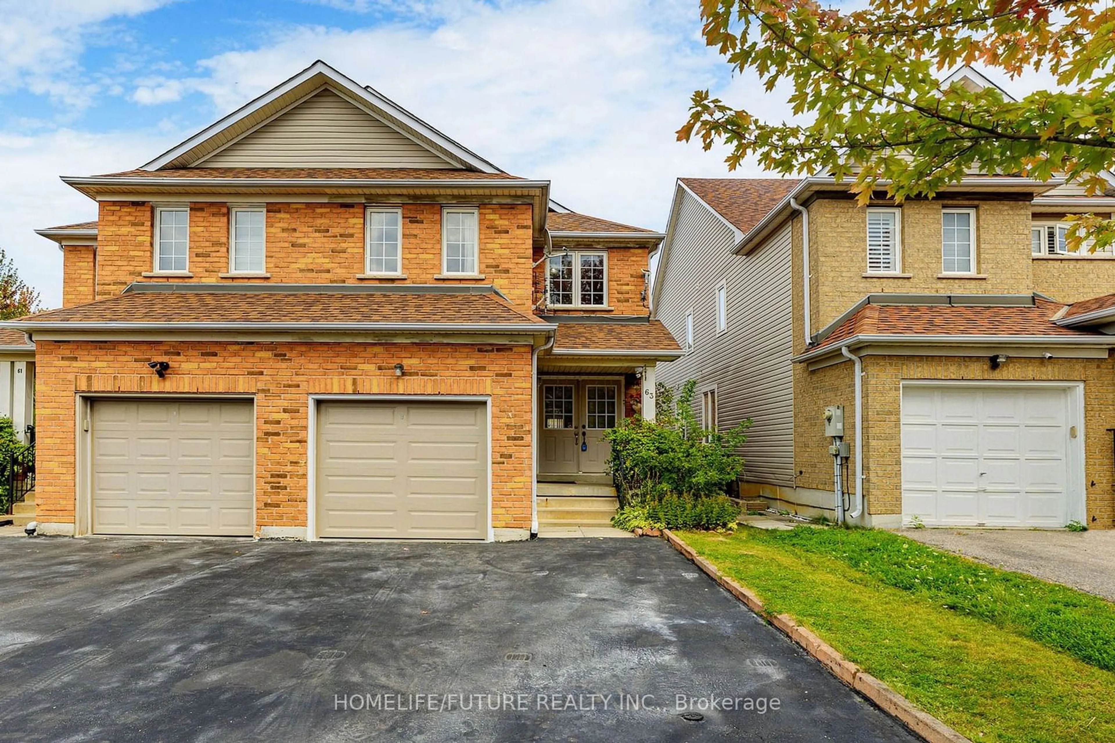 Home with brick exterior material, street for 63 Billingsley Cres, Markham Ontario L3S 4P2