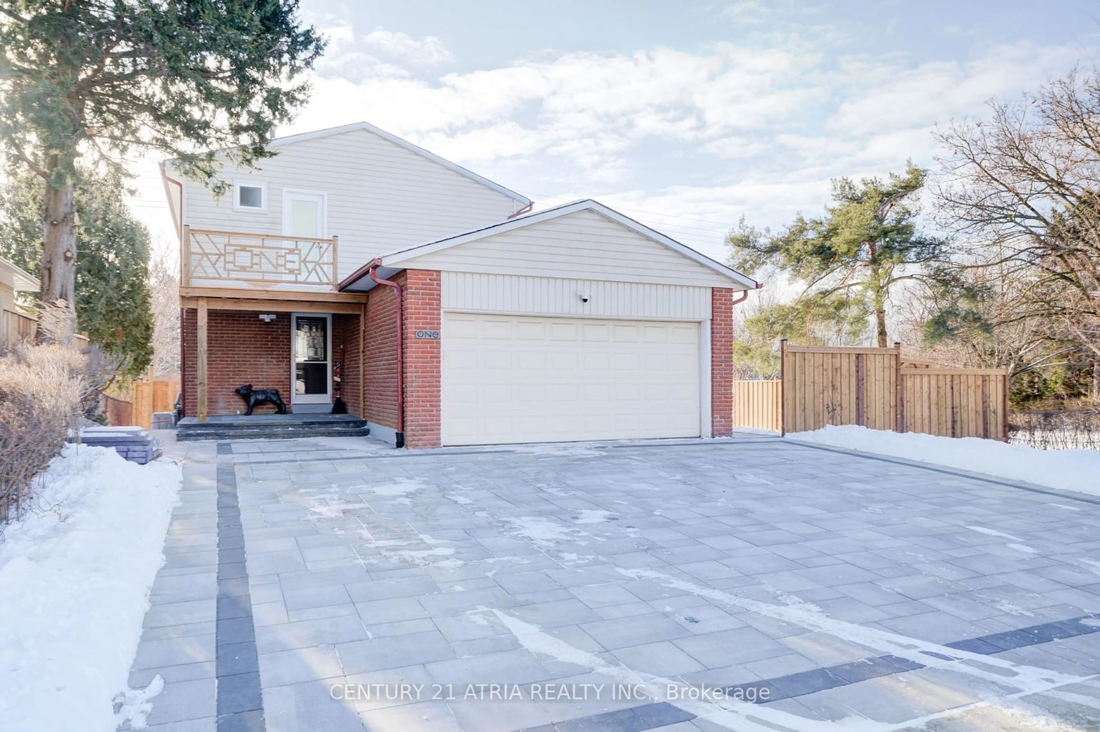 Home with brick exterior material, street for 1 Hamilton Hall Dr, Markham Ontario L3P 2P1