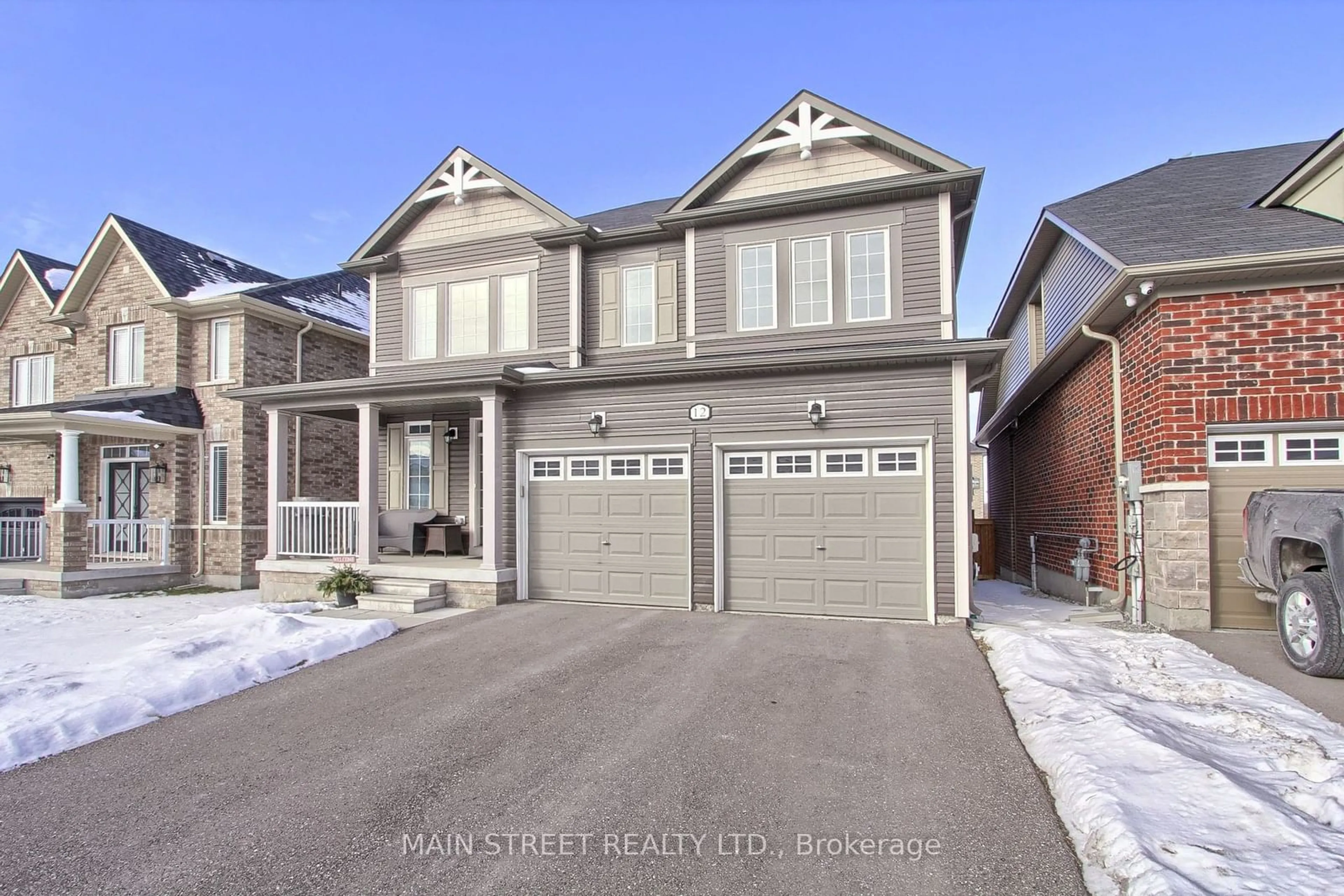 Home with brick exterior material, street for 12 Clear Spring Ave, Georgina Ontario L4P 0H7