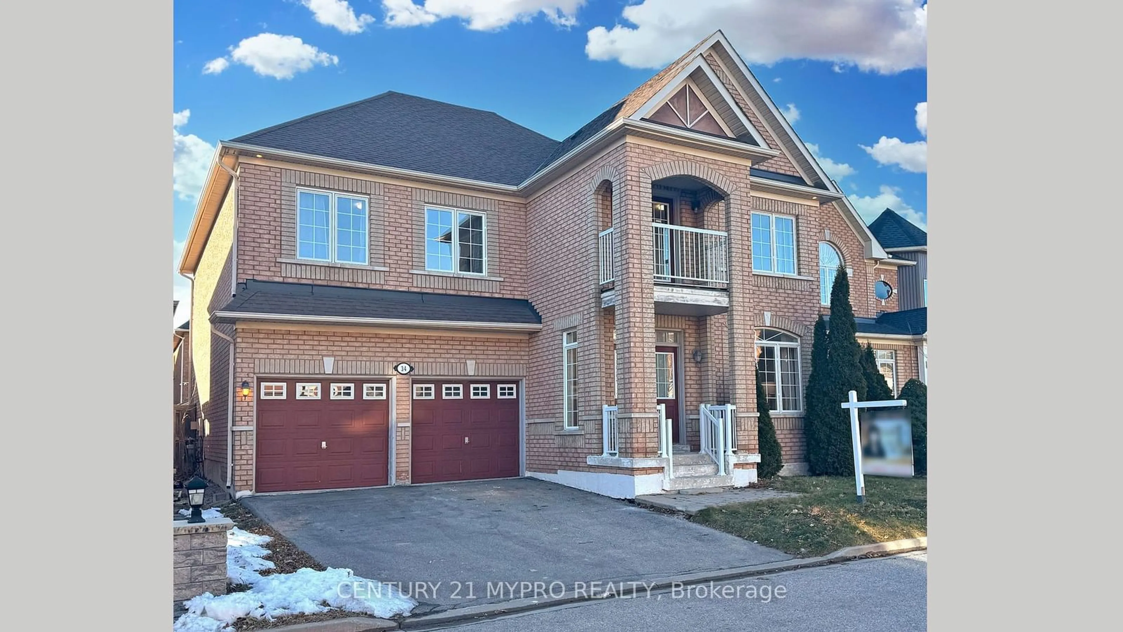 Home with brick exterior material, street for 34 Ayhart St, Markham Ontario L6E 1H5