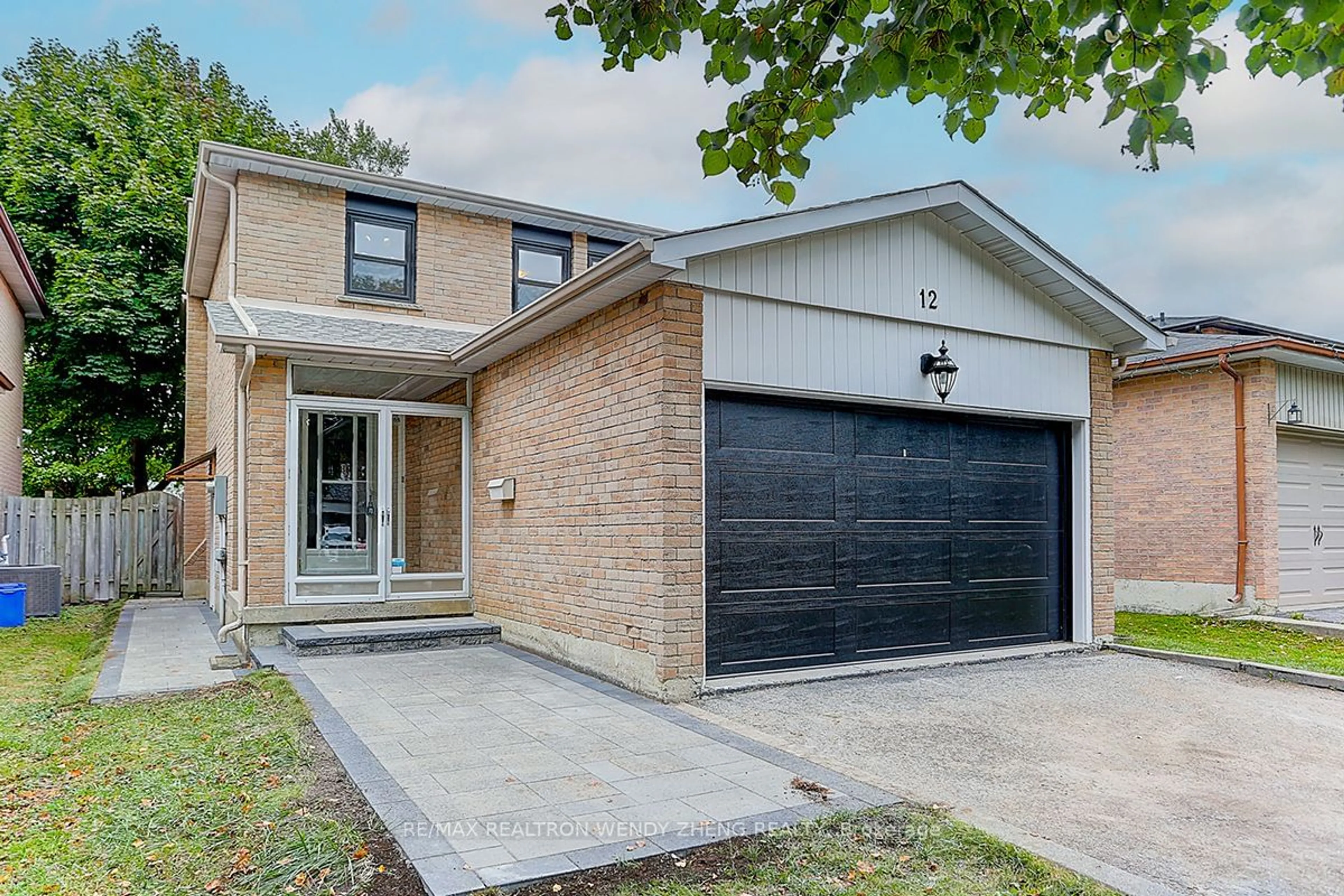 Home with brick exterior material, street for 12 WOOLEN MILL Rd, Markham Ontario L3P 6X4