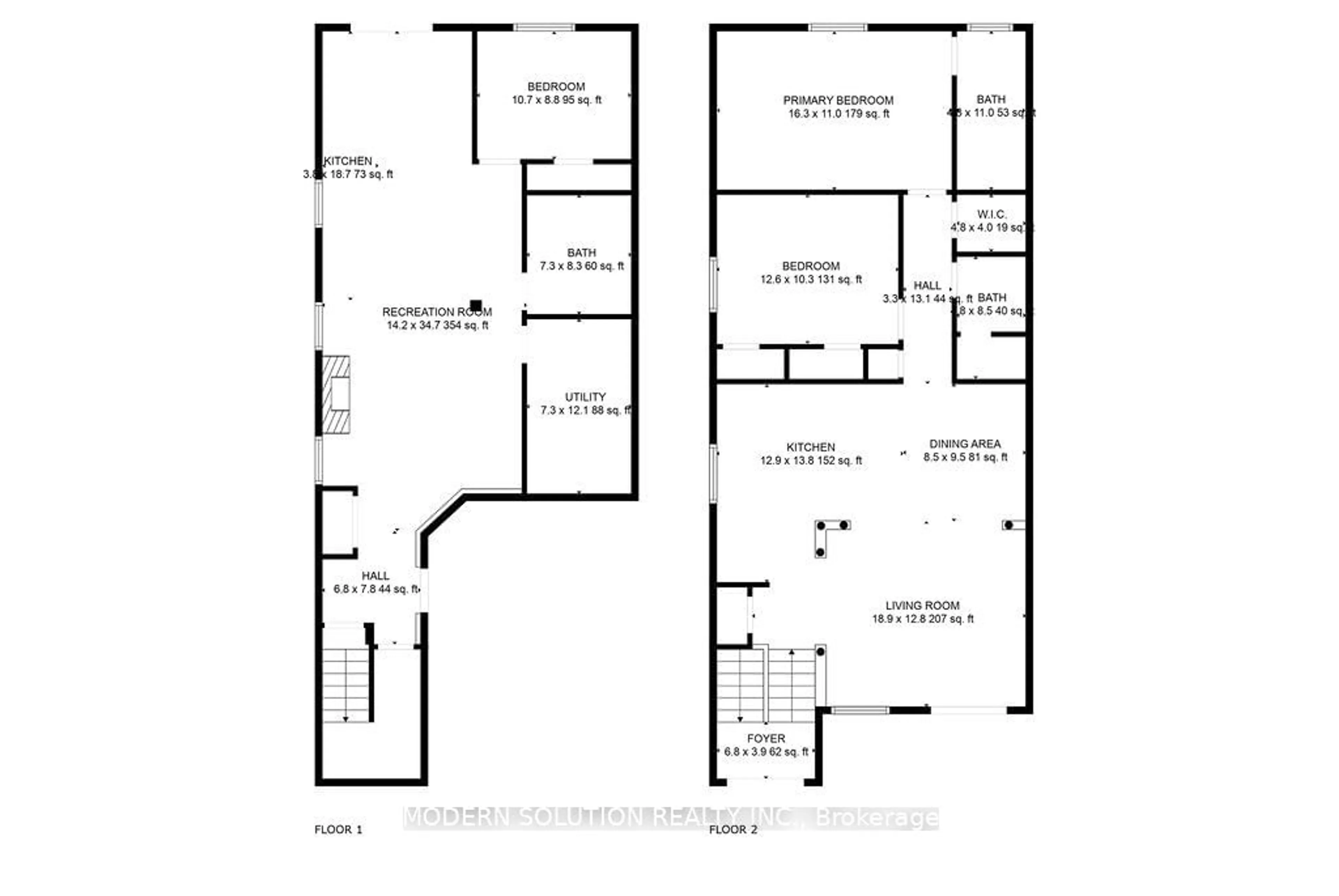 Floor plan for 119 Blackthorn Dr, Vaughan Ontario L6A 3N2