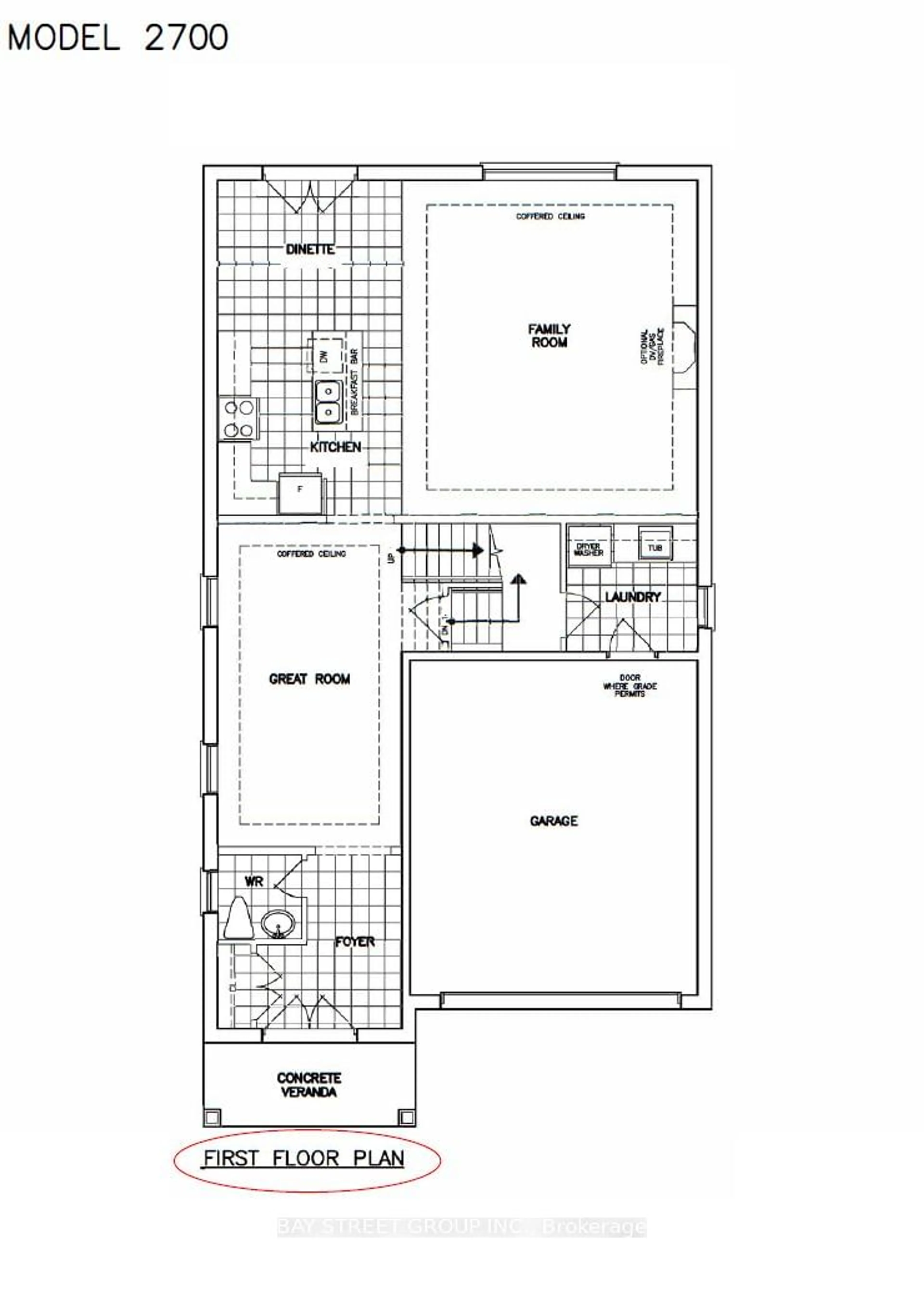 Floor plan for Lot 52B La Reine St, Richmond Hill Ontario L4E 2Y9