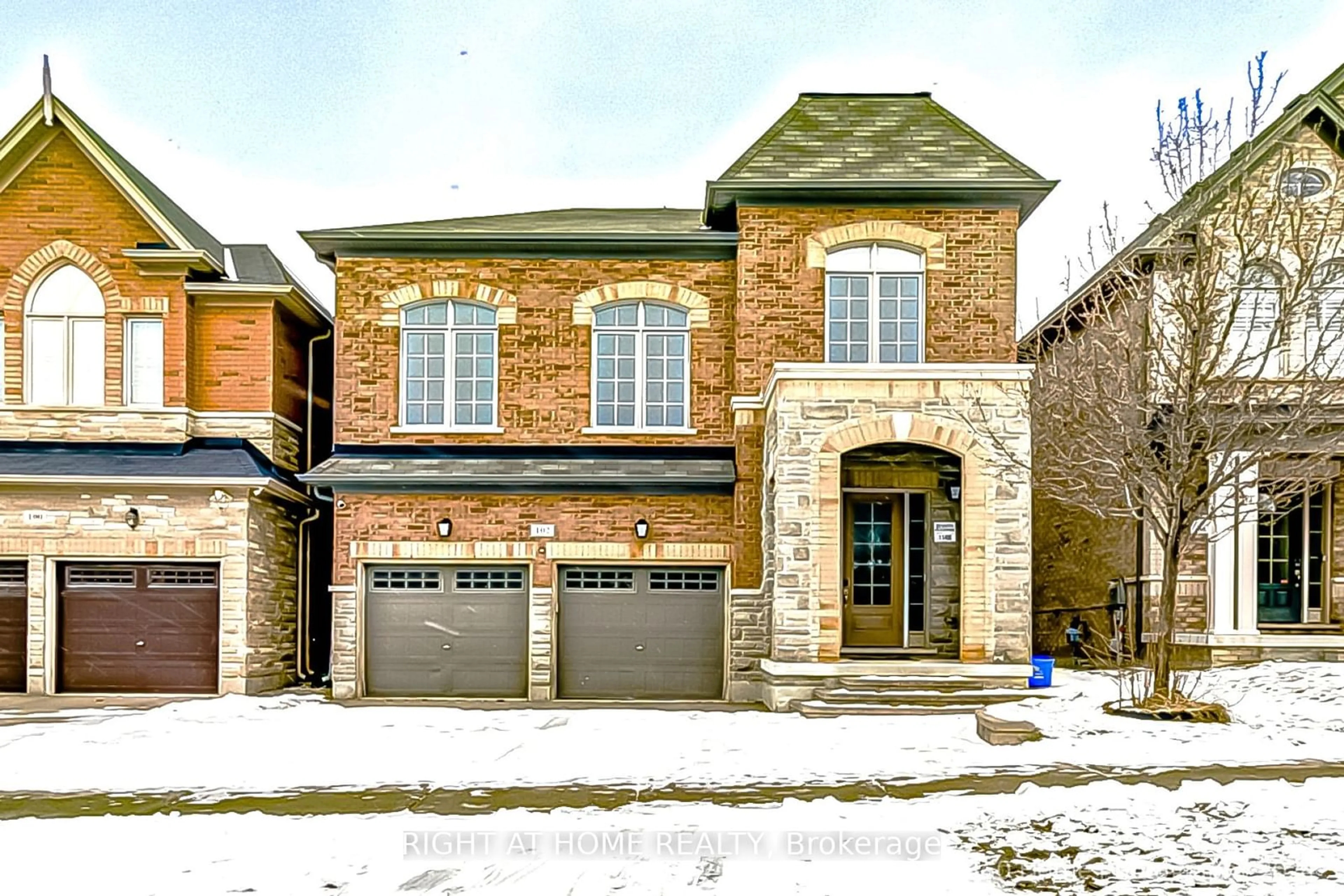 Home with brick exterior material, street for 102 Wilfred Murison Ave, Markham Ontario L6C 0S9