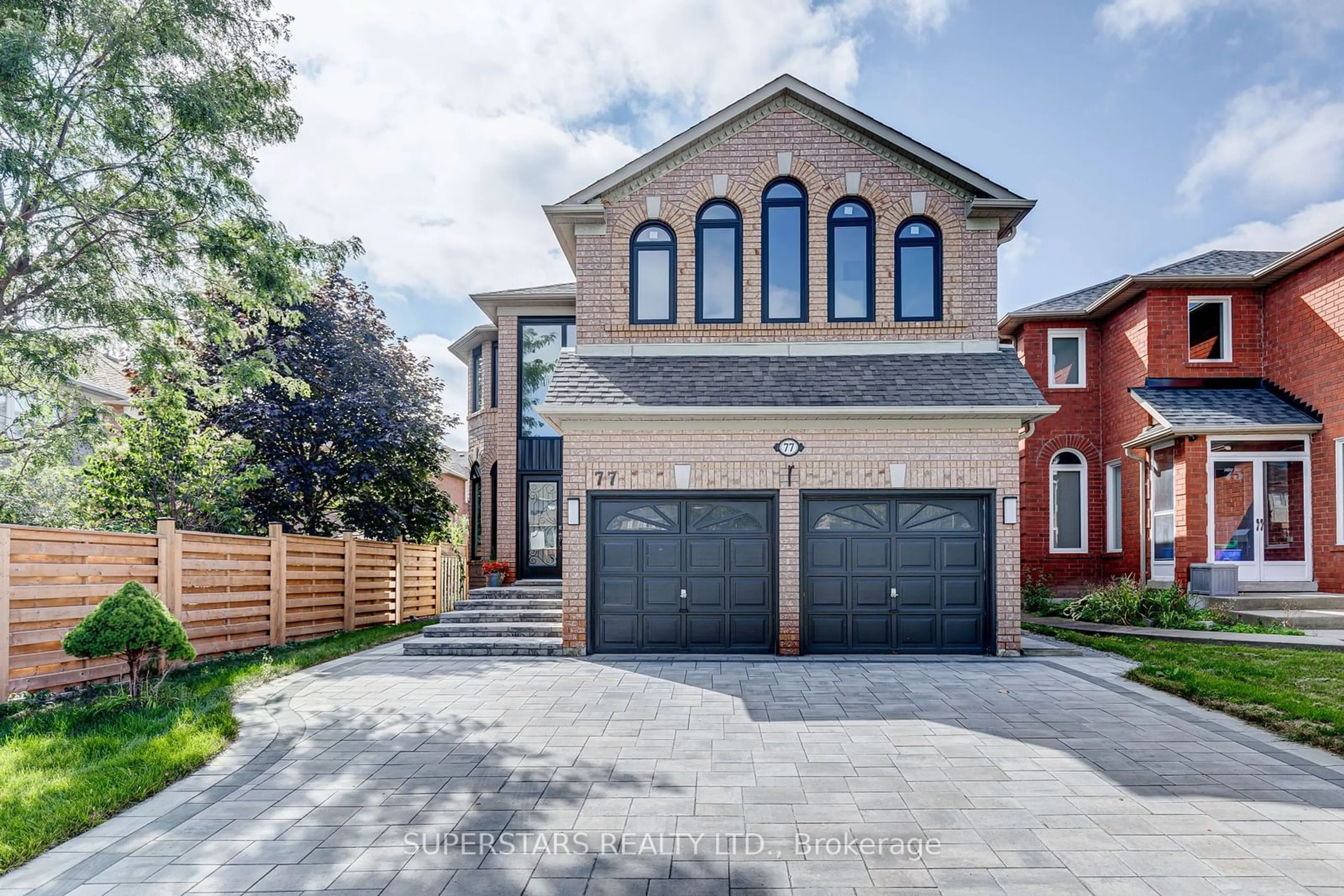 Home with brick exterior material, street for 77 Redstone Rd, Richmond Hill Ontario L4S 1T7