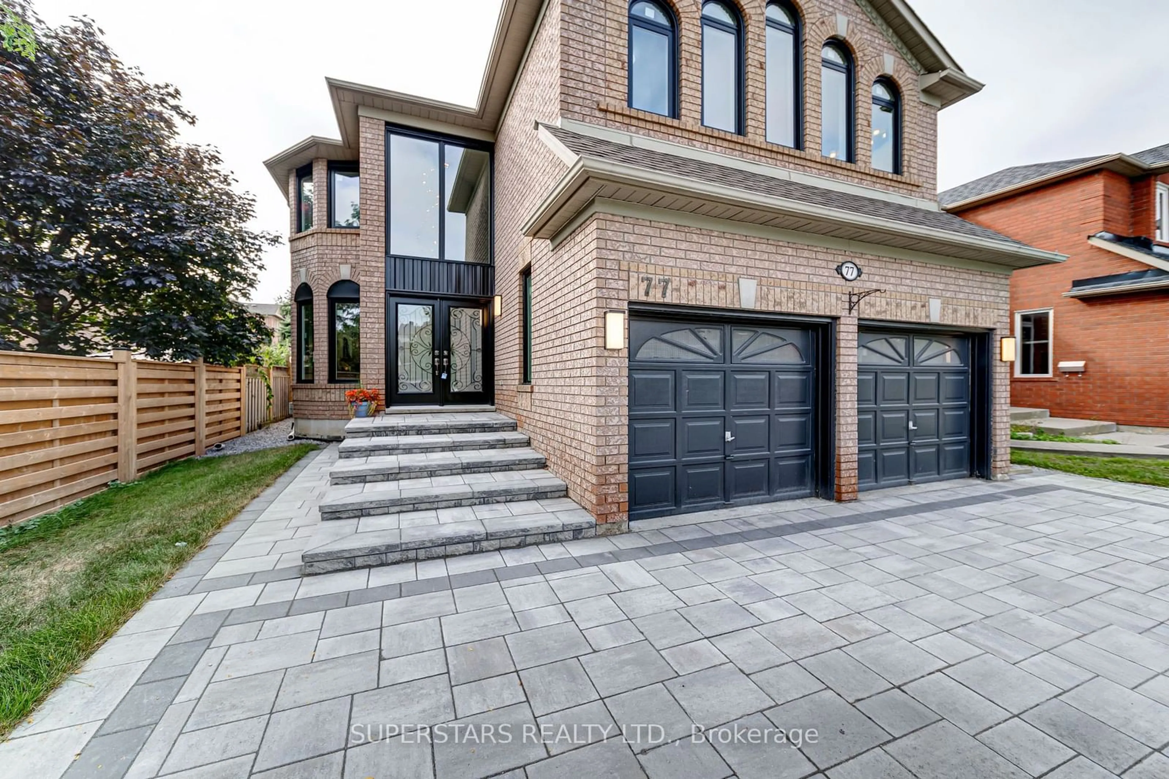 Home with brick exterior material, street for 77 Redstone Rd, Richmond Hill Ontario L4S 1T7