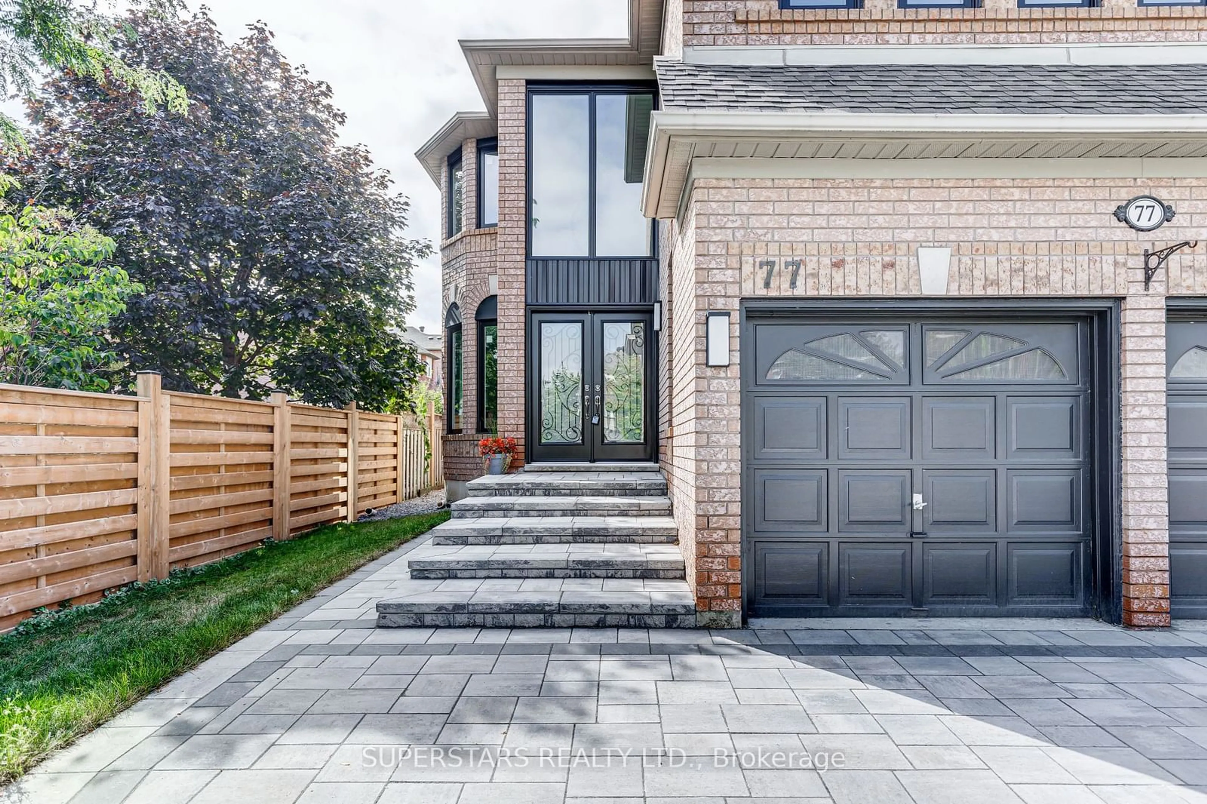 Home with brick exterior material, street for 77 Redstone Rd, Richmond Hill Ontario L4S 1T7