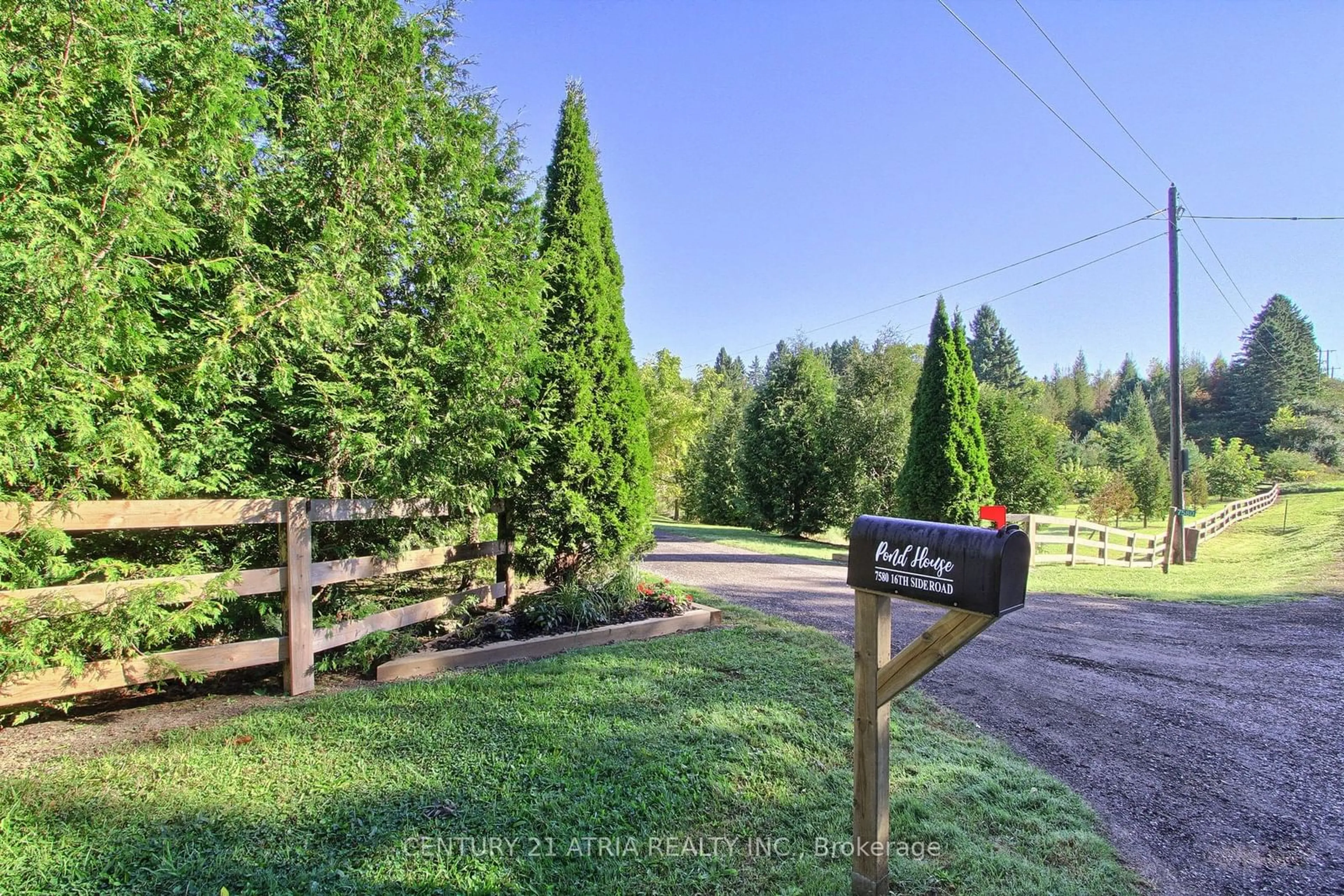 A pic from outside/outdoor area/front of a property/back of a property/a pic from drone, forest/trees view for 7580 16th Sdrd, King Ontario L7E 5R7