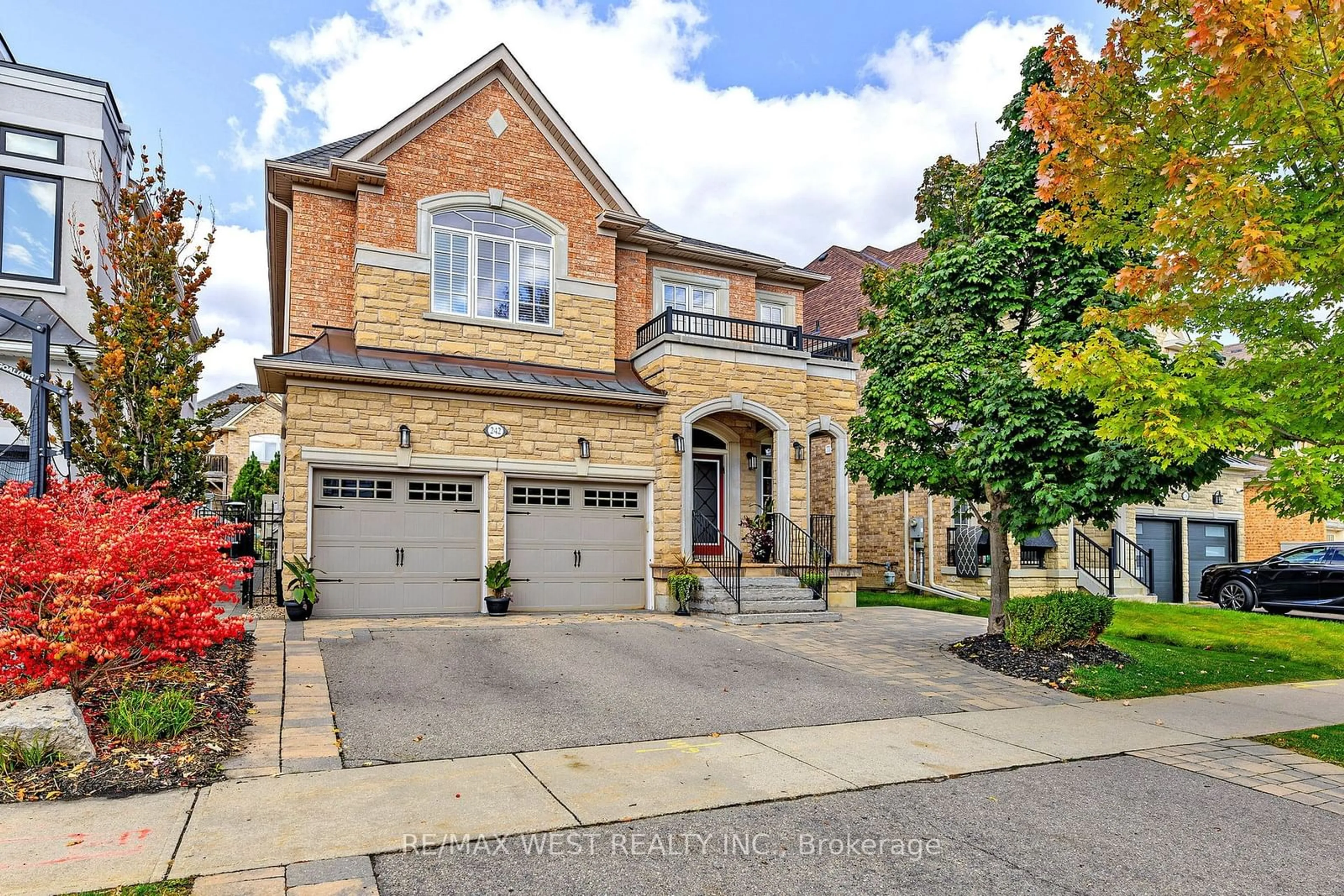 Home with brick exterior material, street for 242 Marc Santi Blvd, Vaughan Ontario L6A 0K8