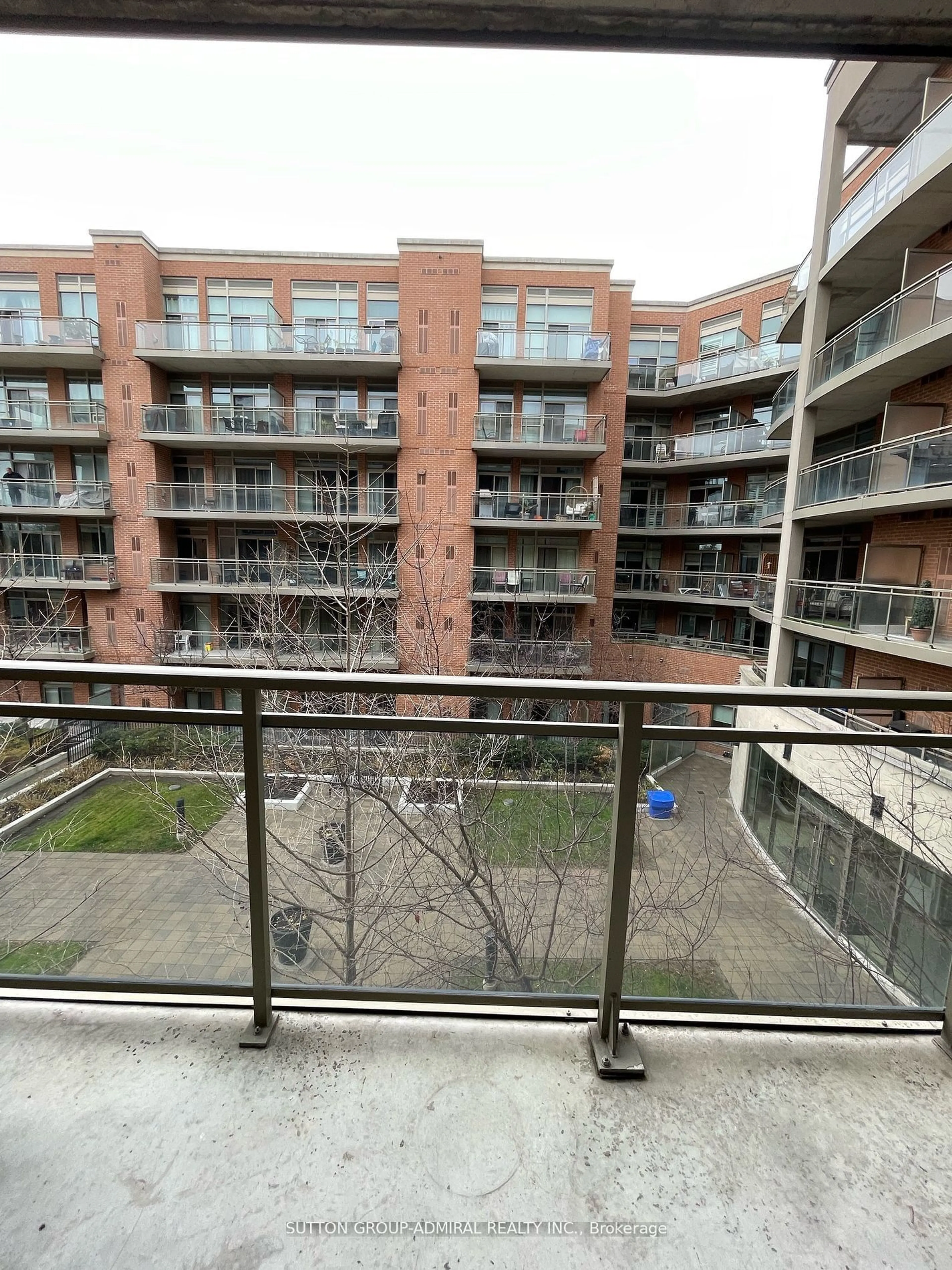 Balcony in the apartment, city buildings view from balcony for 281 Woodbridge Ave #342, Vaughan Ontario L4L 0C6