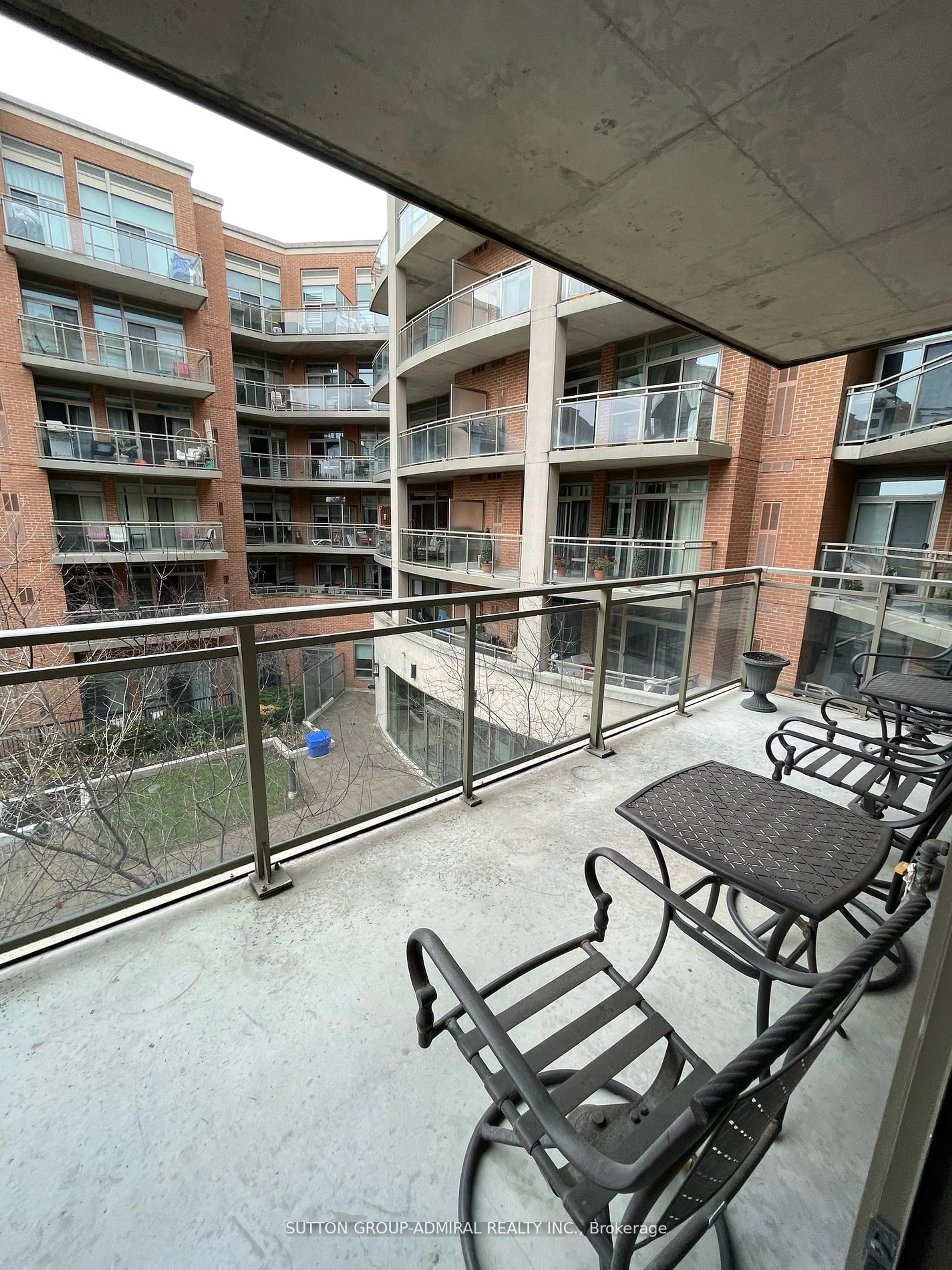 Balcony in the apartment, city buildings view from balcony for 281 Woodbridge Ave #342, Vaughan Ontario L4L 0C6