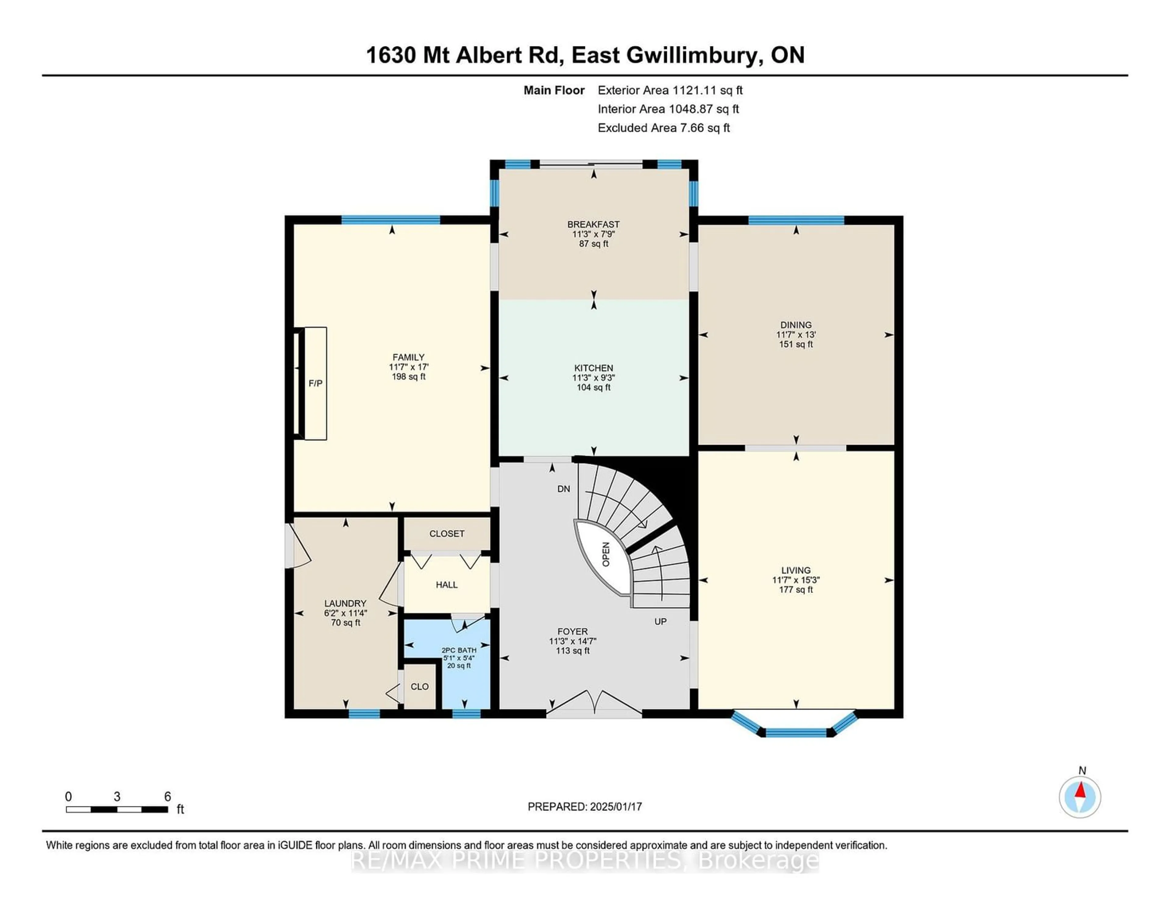 Floor plan for 1630 Mount Albert Rd, East Gwillimbury Ontario L0G 1V0