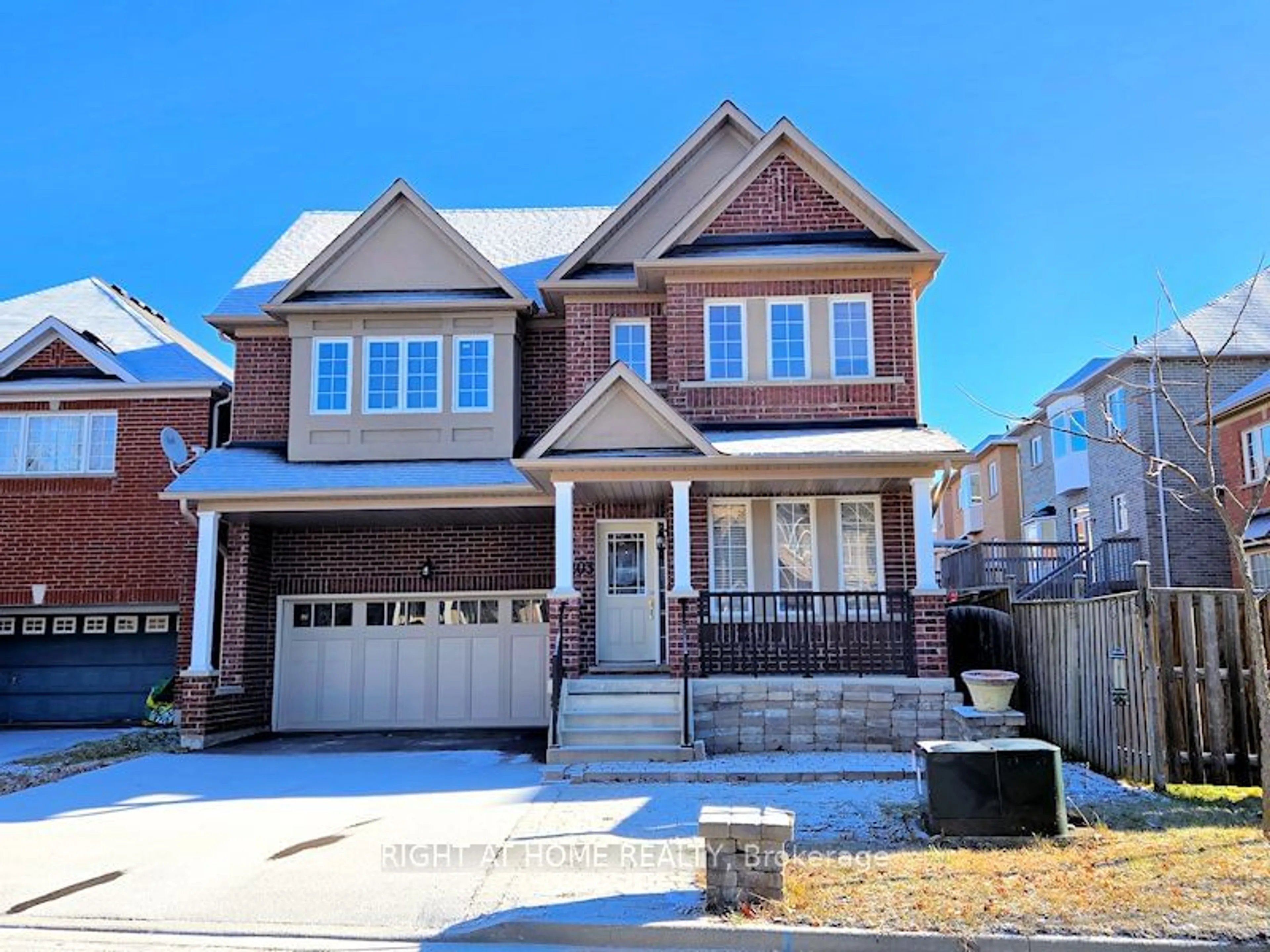 Home with brick exterior material, street for 203 Ray Snow Blvd, Newmarket Ontario L3X 3J4