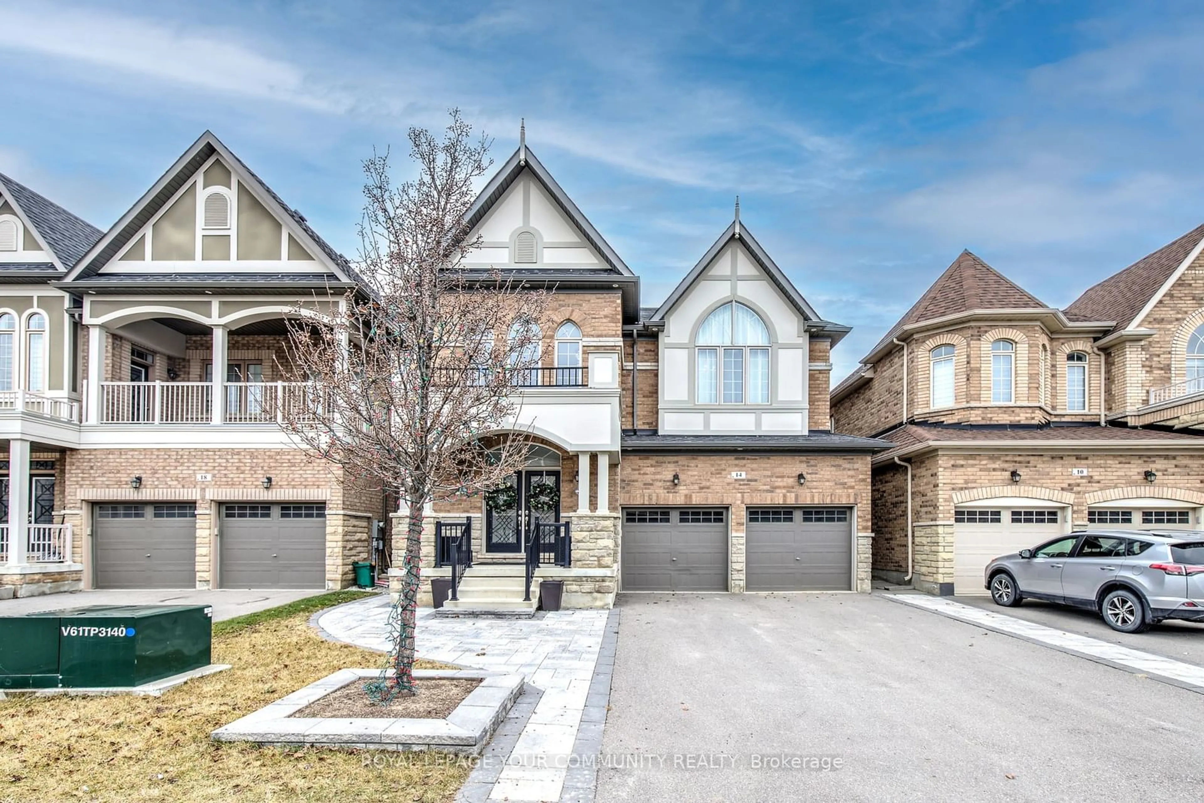 Home with brick exterior material, street for 14 Beaconsfield Dr, Vaughan Ontario L4H 4L5