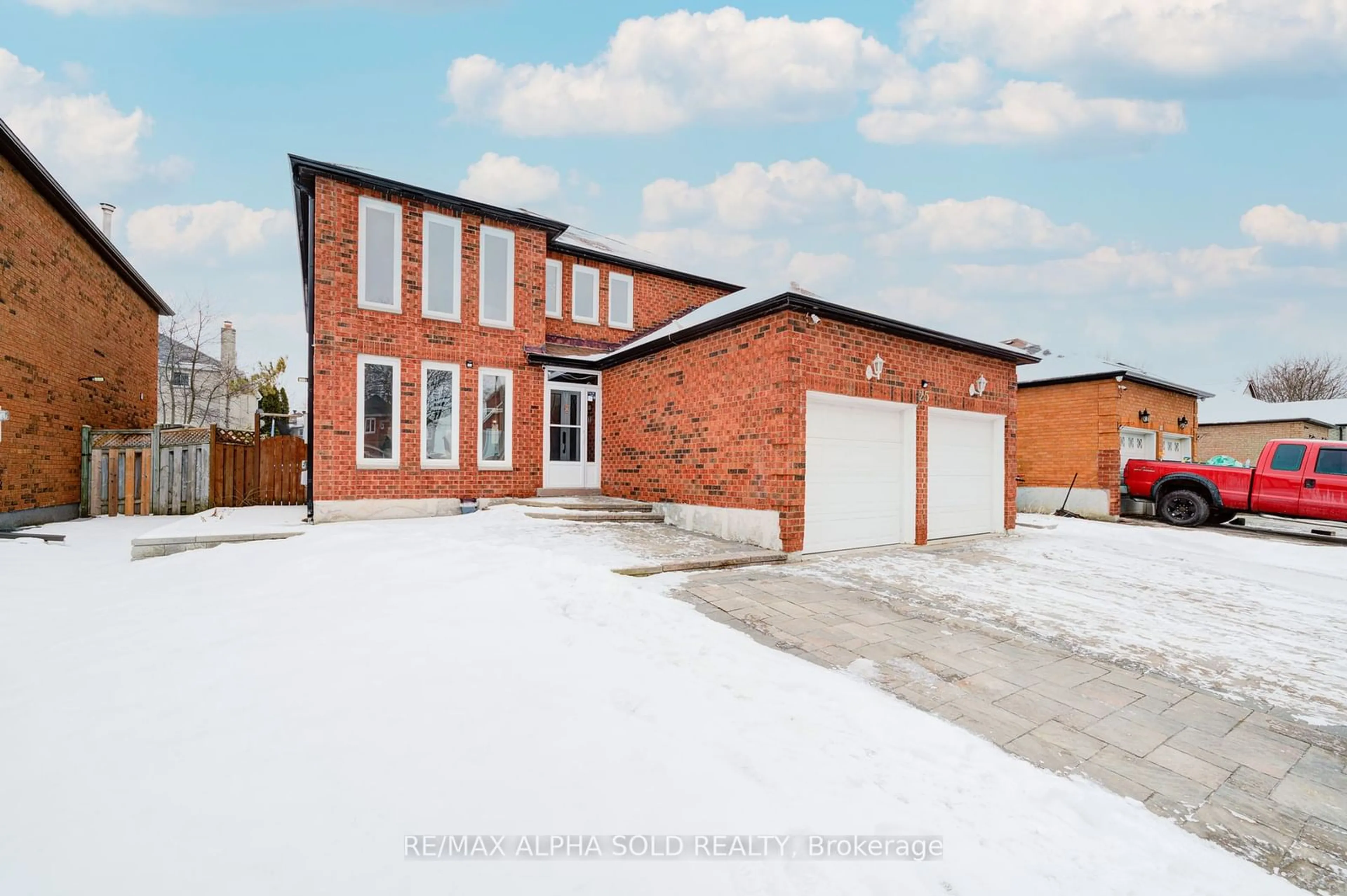 Home with brick exterior material, street for 25 Durant Cres, Markham Ontario L3S 3A3