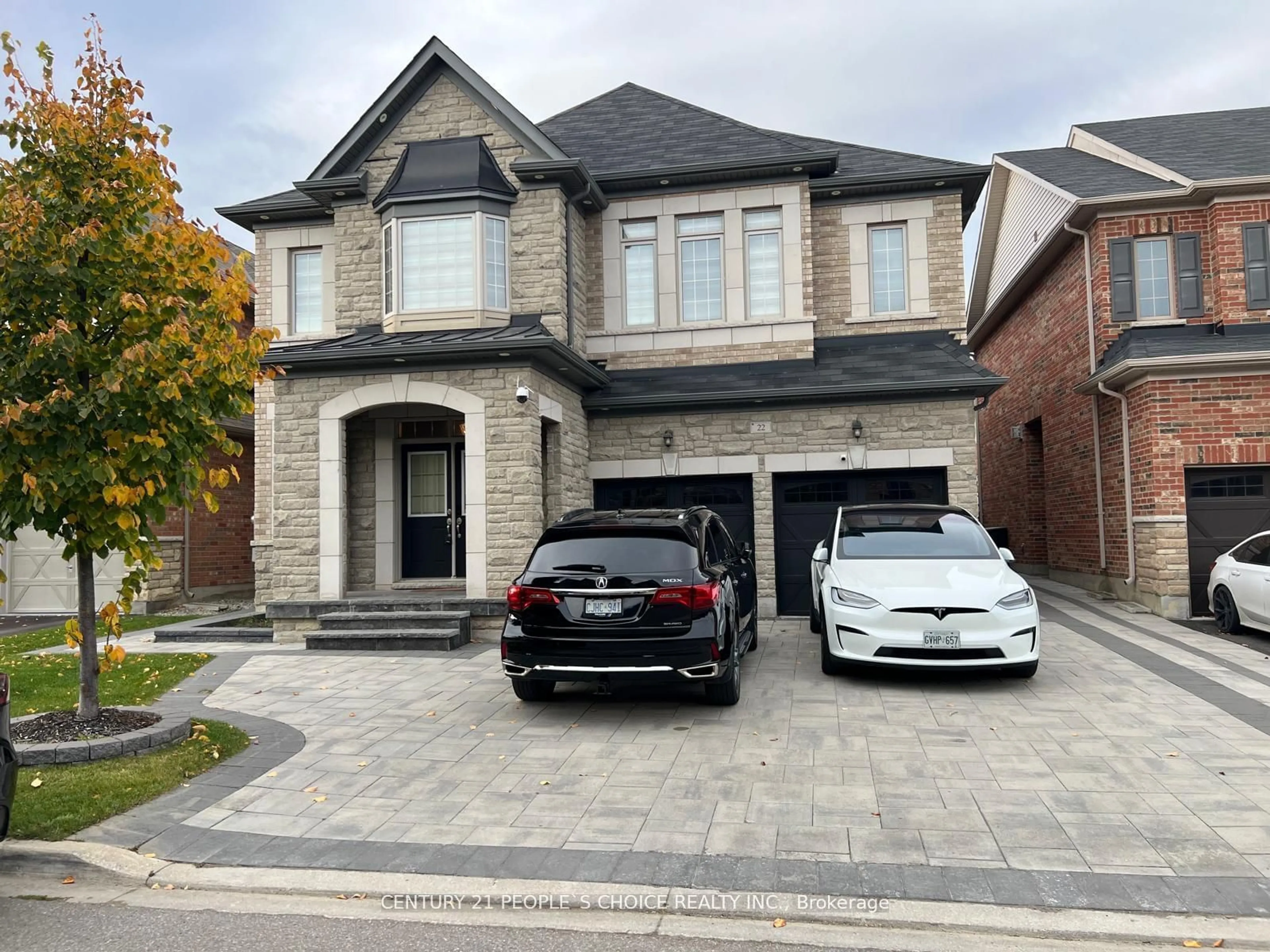 Home with brick exterior material, street for 22 Elderslie Cres, Vaughan Ontario L0J 1C0