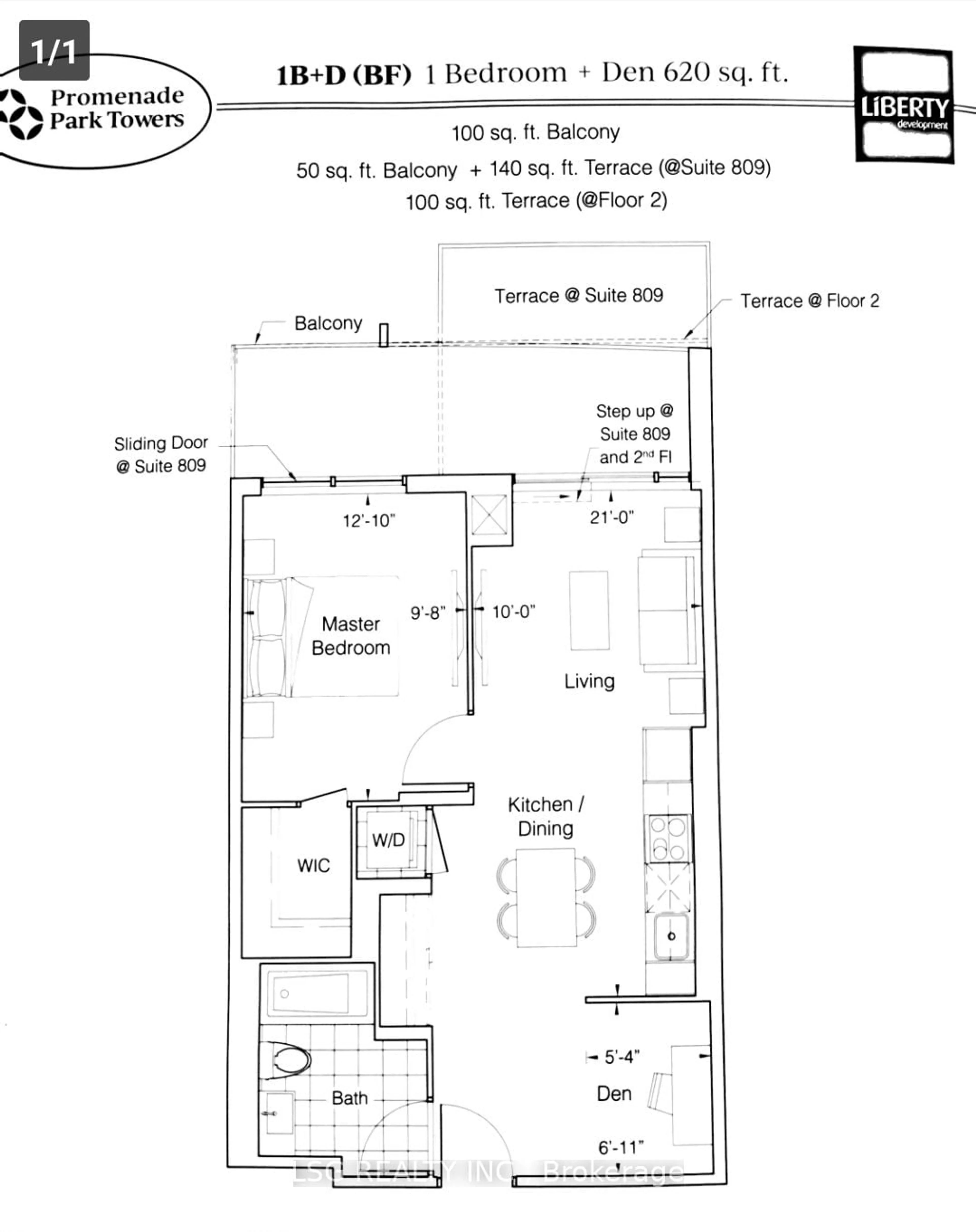 Floor plan for 50 UPPER MALL Way #PH-03, Vaughan Ontario L4J 0L8