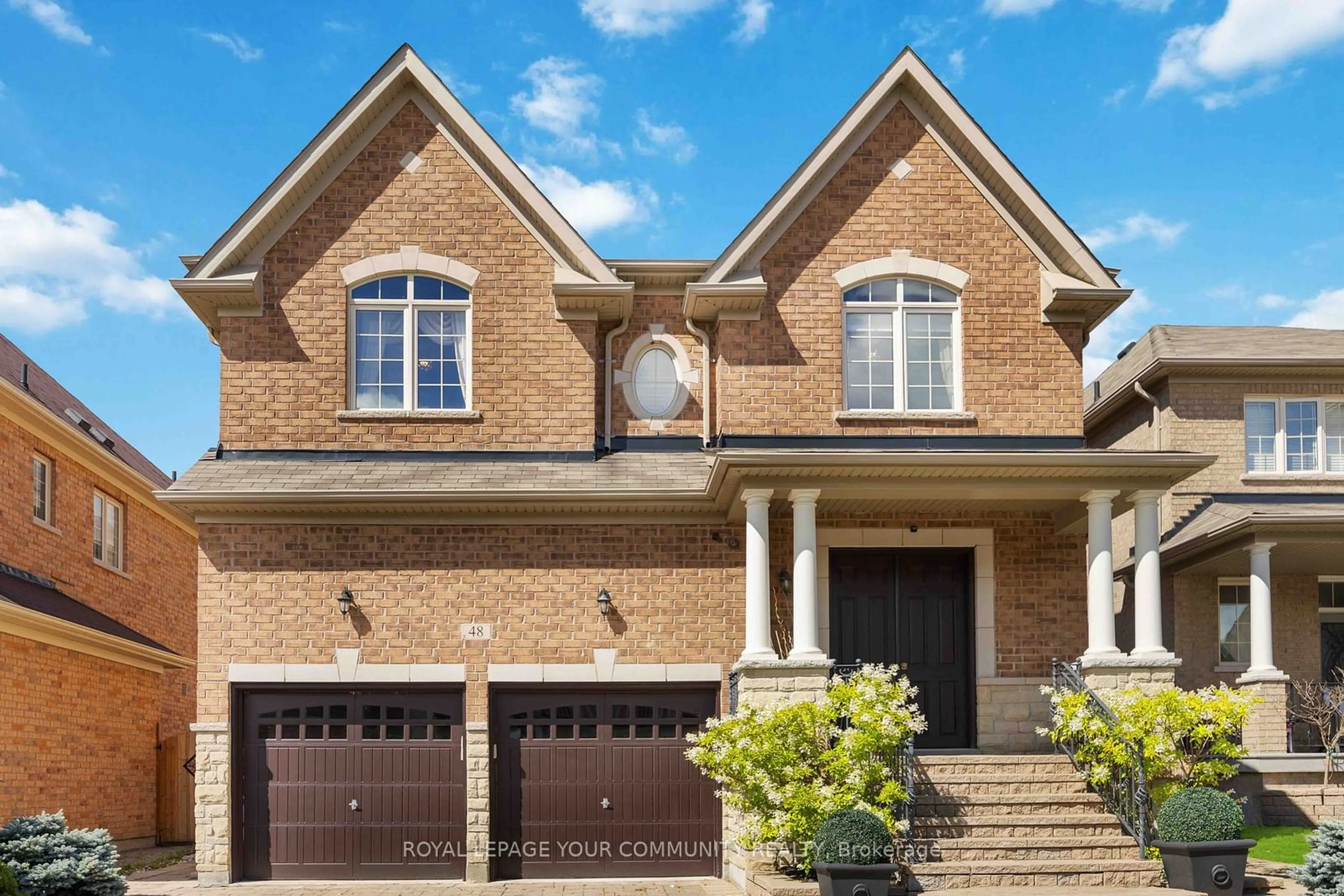 Home with brick exterior material, street for 48 Lady Angela Lane, Vaughan Ontario L6A 4S7