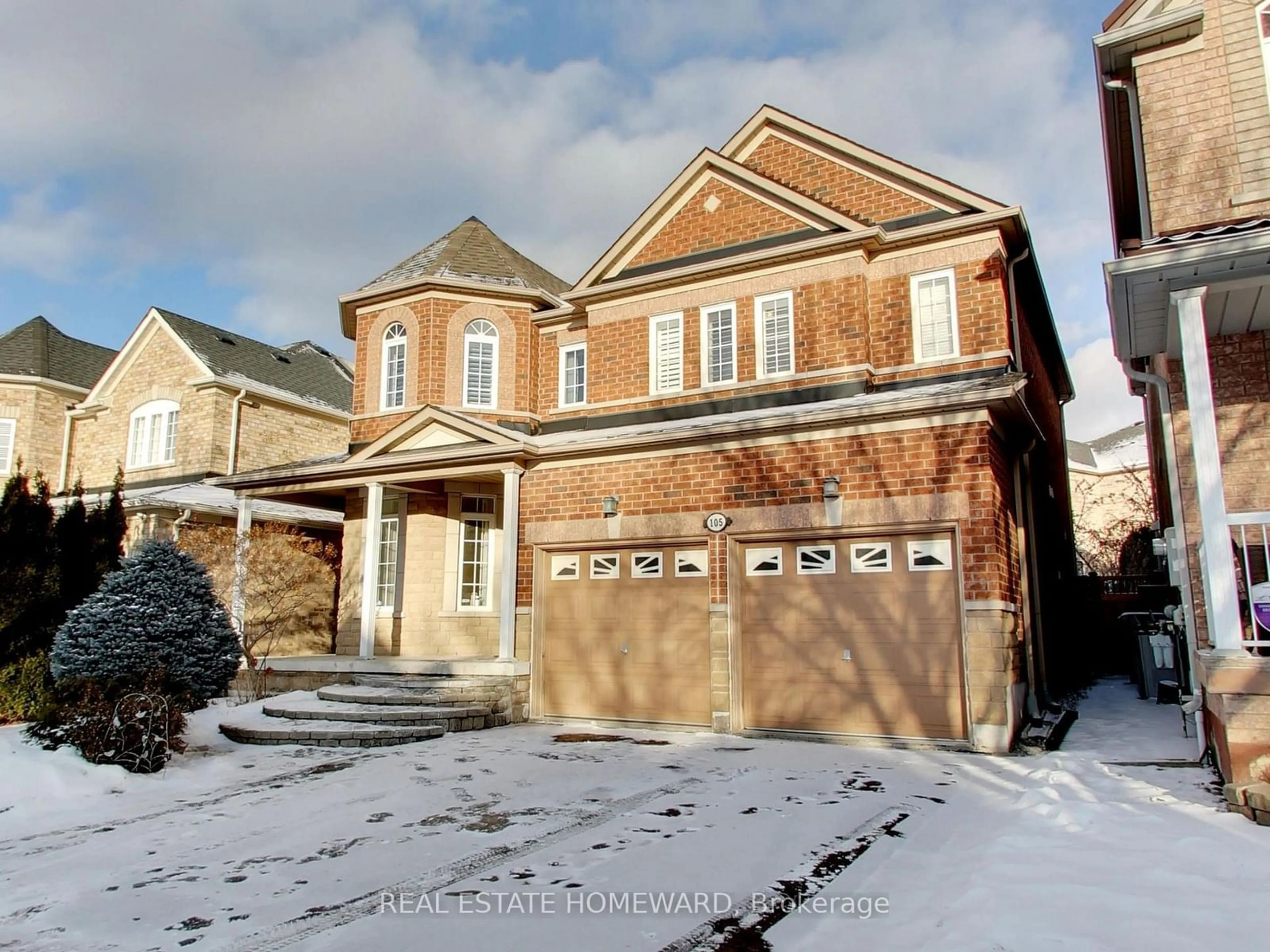 Home with brick exterior material, street for 105 Chasser Dr, Markham Ontario L6E 1S7