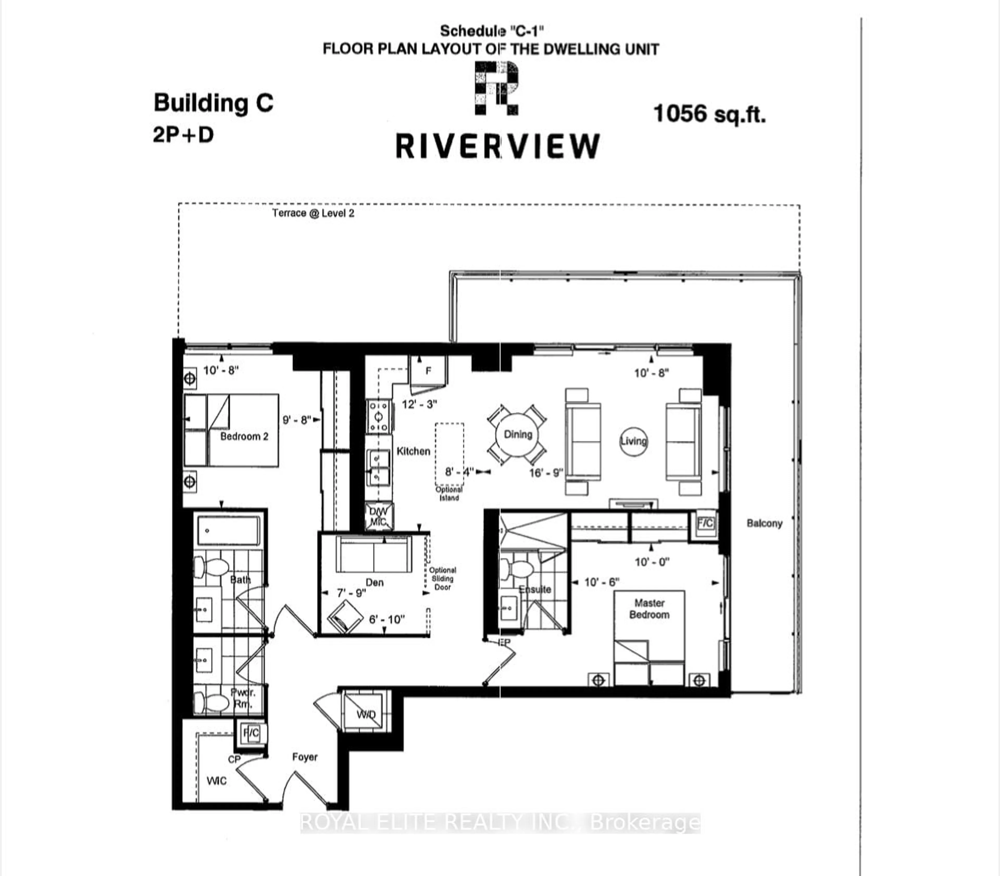 Floor plan for 38 Water Walk Dr #801, Markham Ontario L3R 6M8