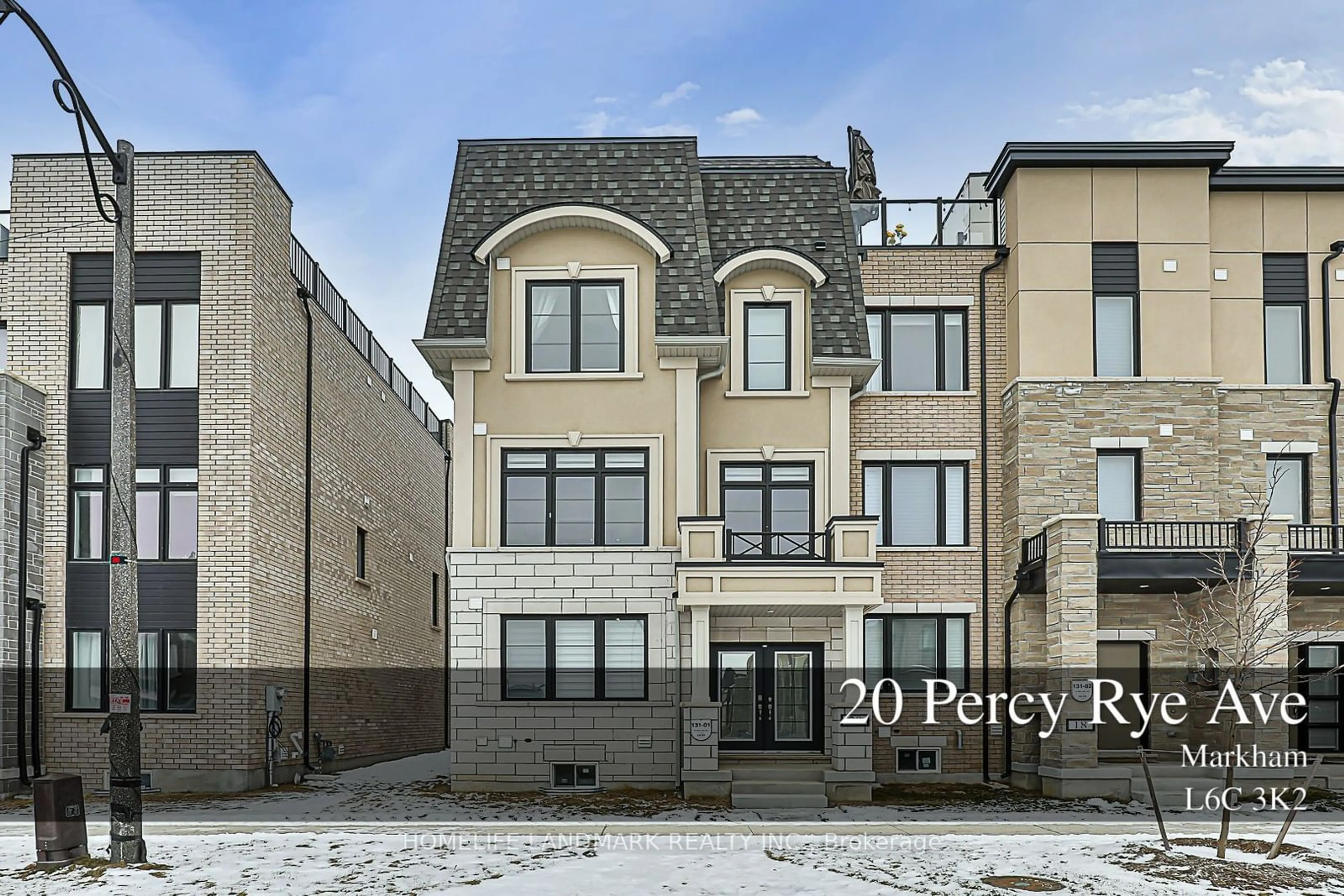 Home with brick exterior material, street for 20 Percy Rye Ave, Markham Ontario L6C 3K2