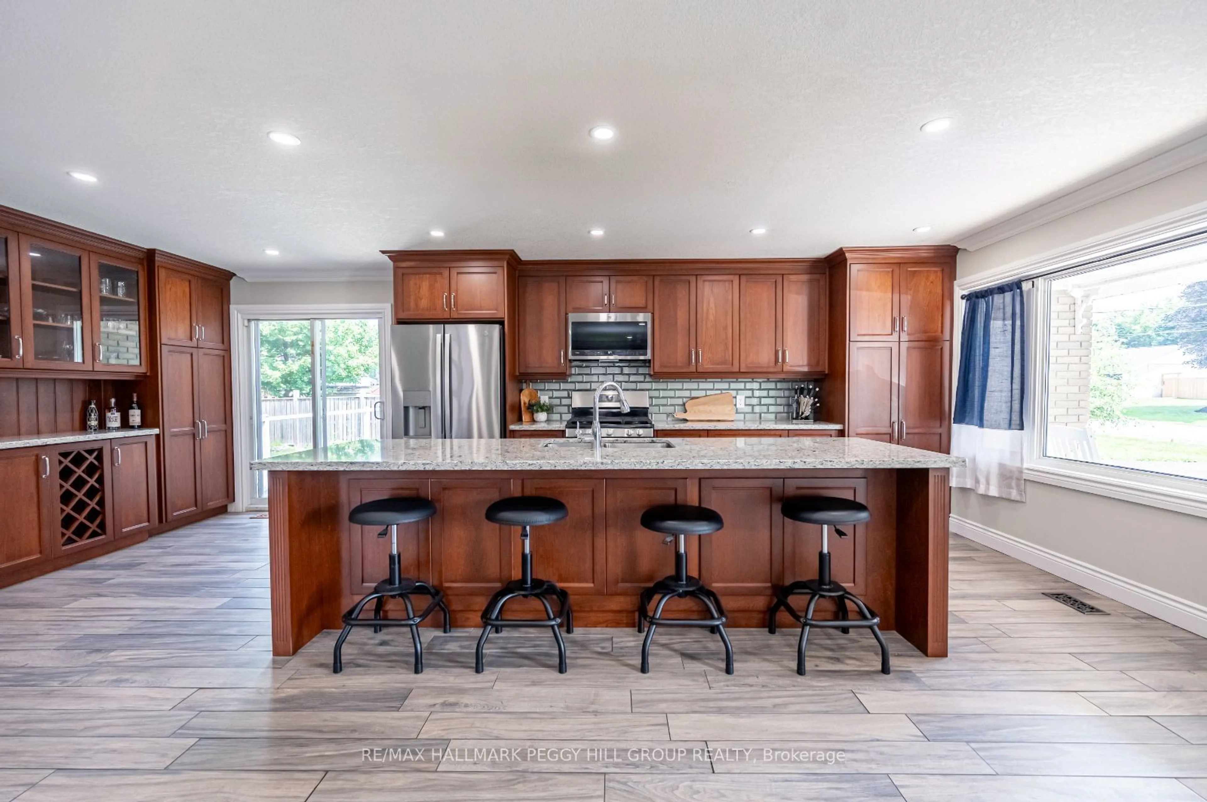 Contemporary kitchen, ceramic/tile floor for 5 Glendale Ave, Essa Ontario L0L 2N0