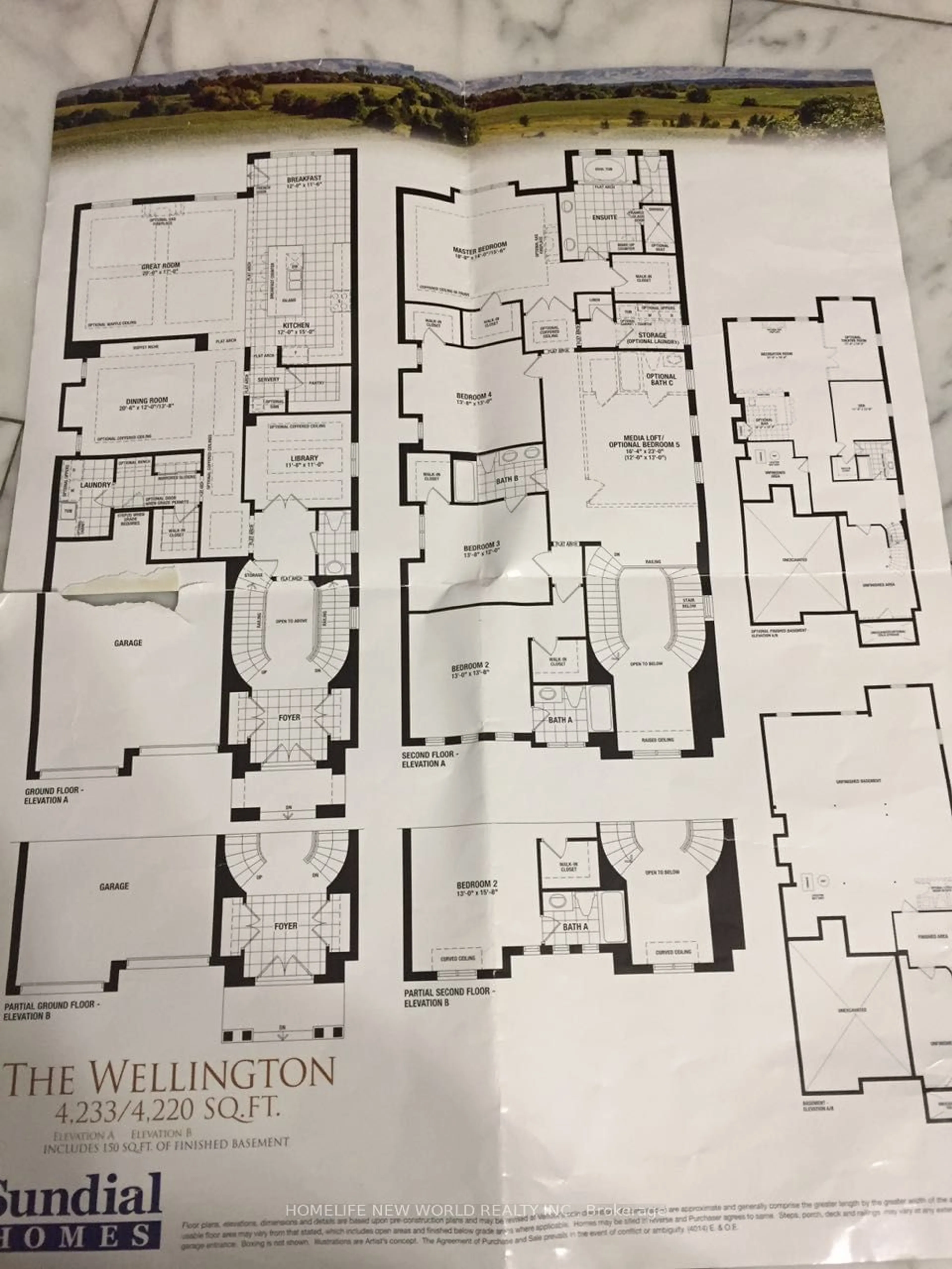 Floor plan for 3 John Weddell Ave, East Gwillimbury Ontario L9N 0P4