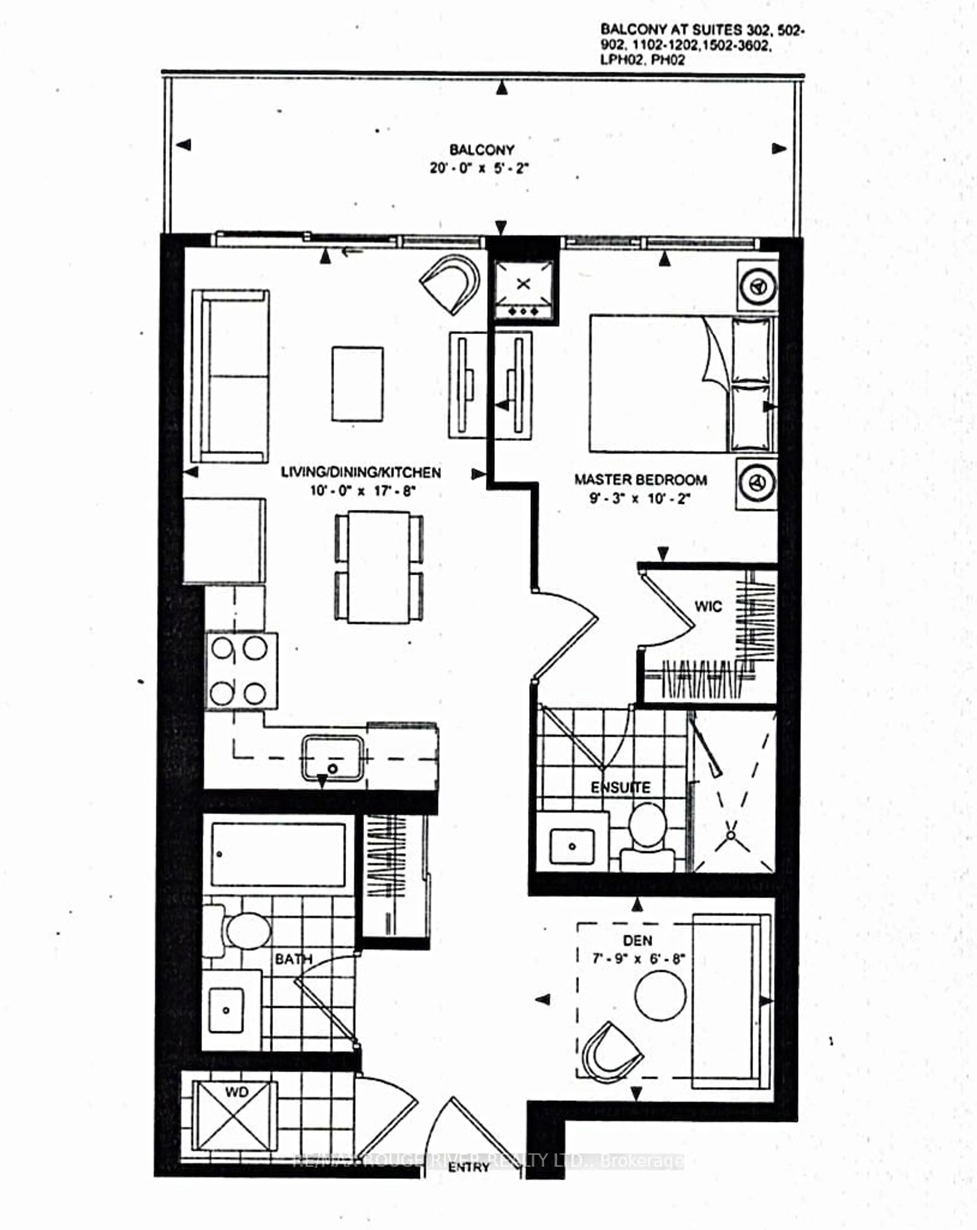 Floor plan for 7895 Jane St #3602, Vaughan Ontario L4K 2M7