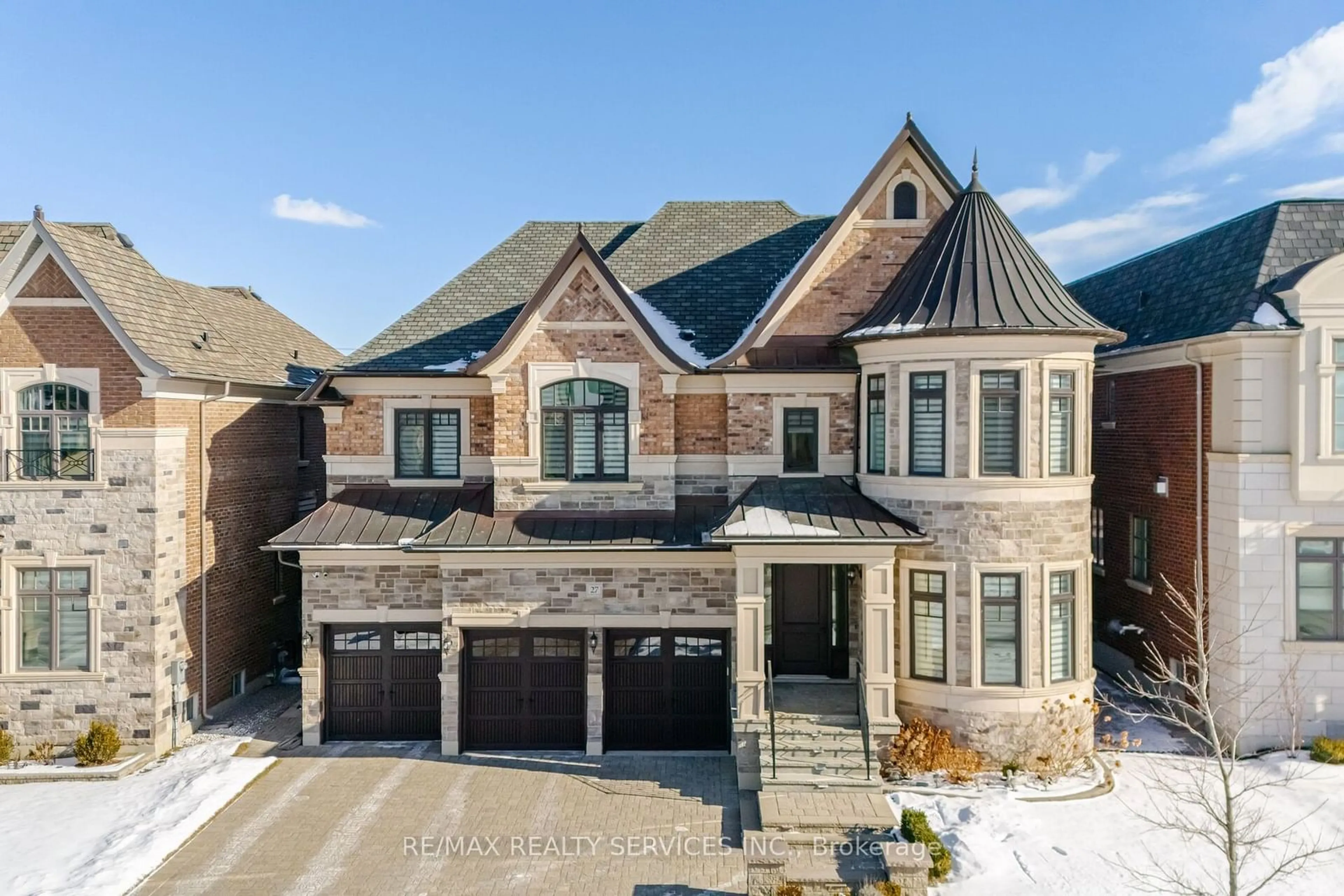 Home with brick exterior material, street for 27 Endless Circ, Vaughan Ontario L4H 4N6