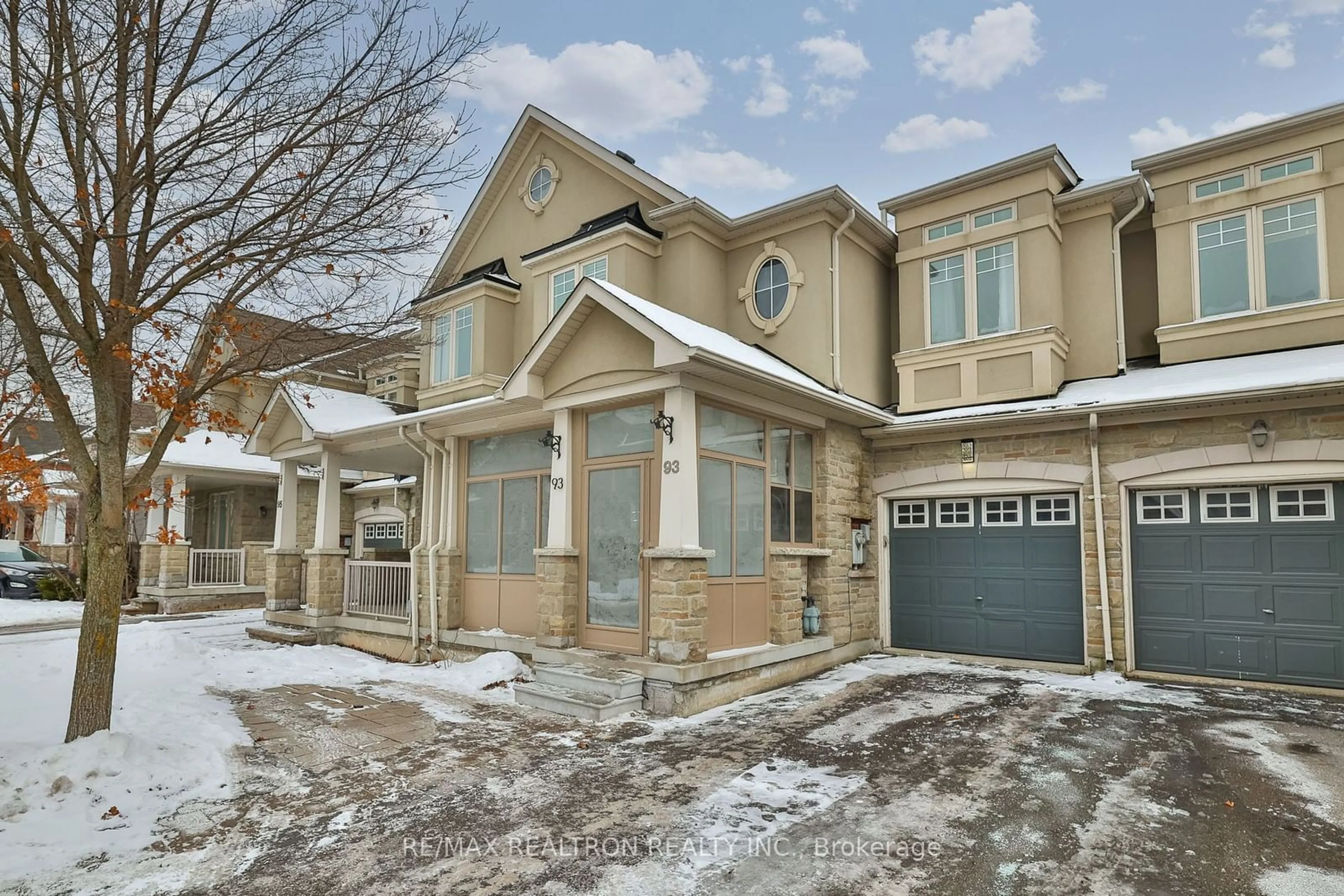 Home with brick exterior material, street for 93 Shirrick Dr, Richmond Hill Ontario L4E 0B7