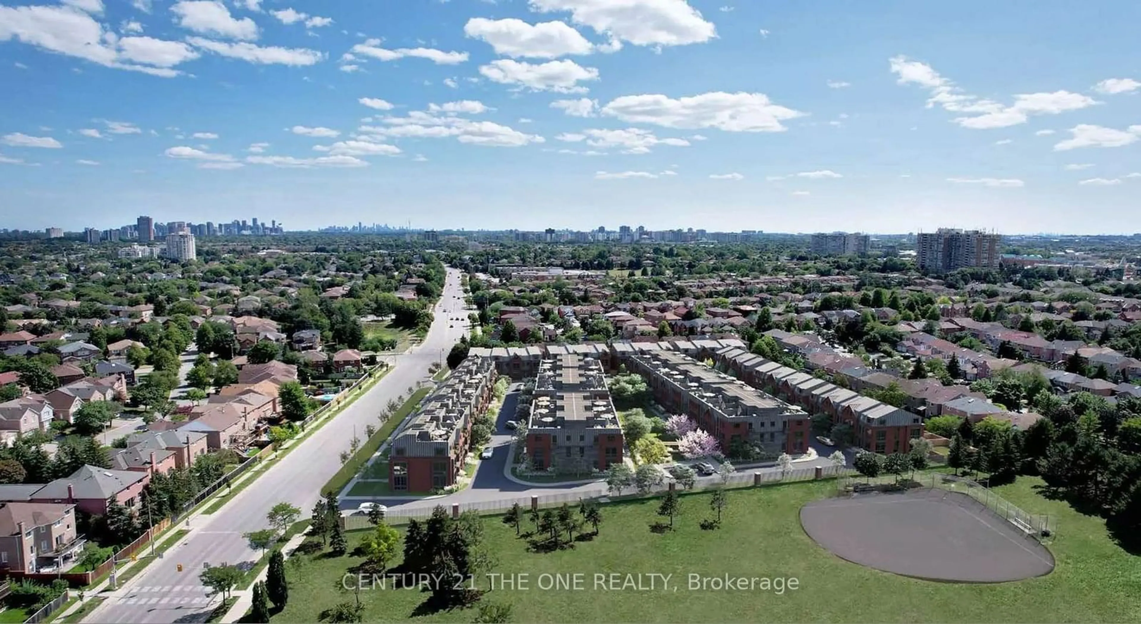 A pic from outside/outdoor area/front of a property/back of a property/a pic from drone, unknown for 300 Atkinson Ave ##57, Vaughan Ontario L4J 8A2