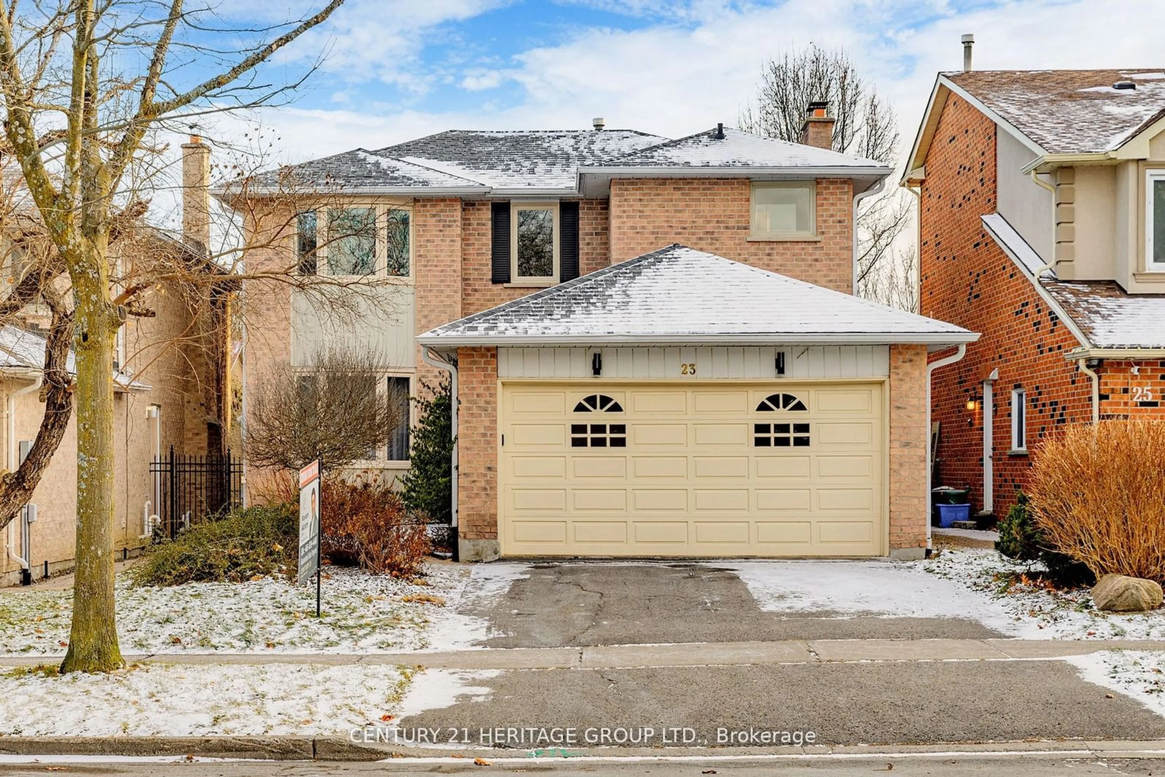 Home with brick exterior material, street for 23 Gilbank Dr, Aurora Ontario L4G 5G5