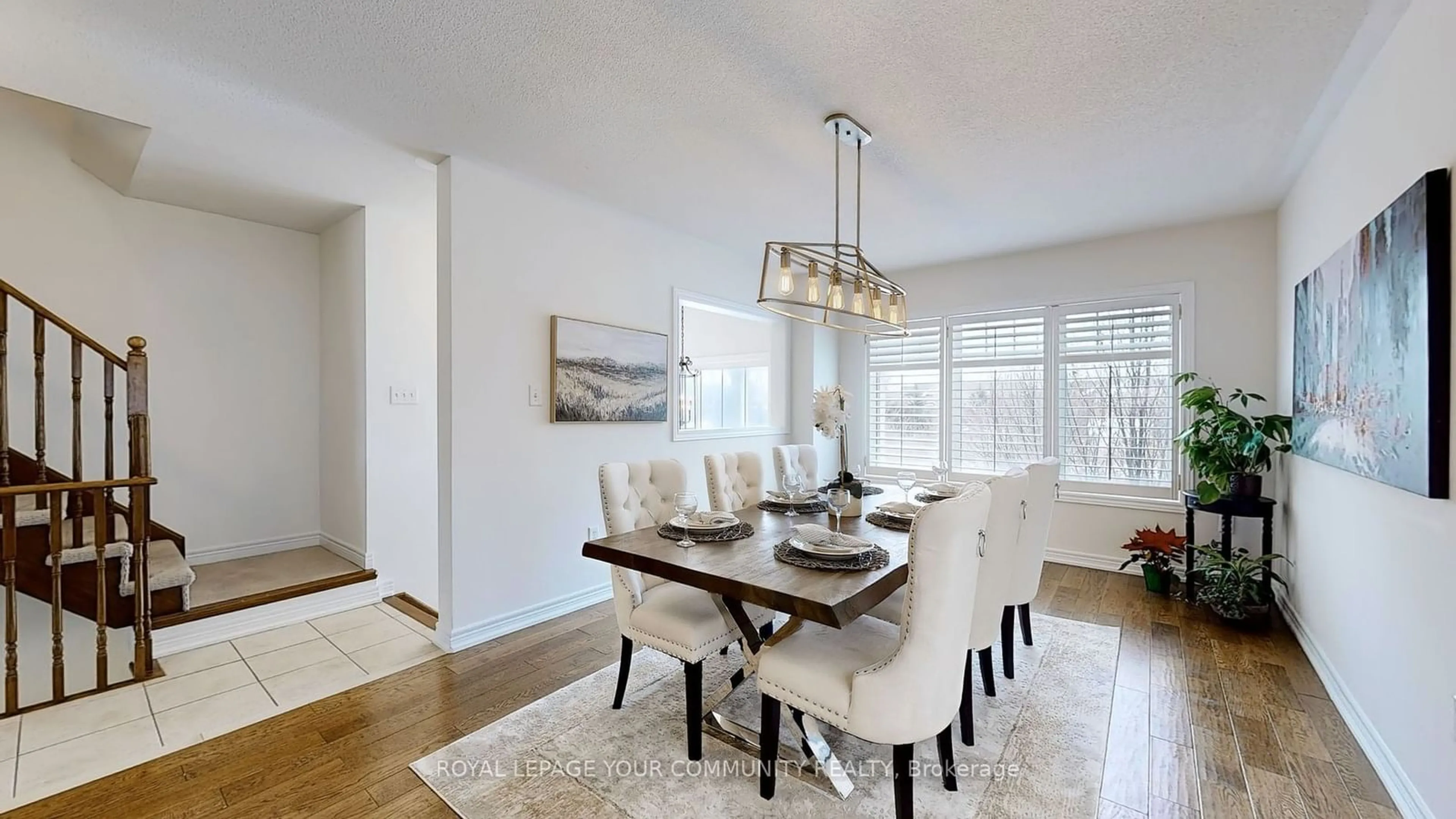 Dining room, wood/laminate floor for 67 Baker Hill Blvd, Whitchurch-Stouffville Ontario L4A 0T8