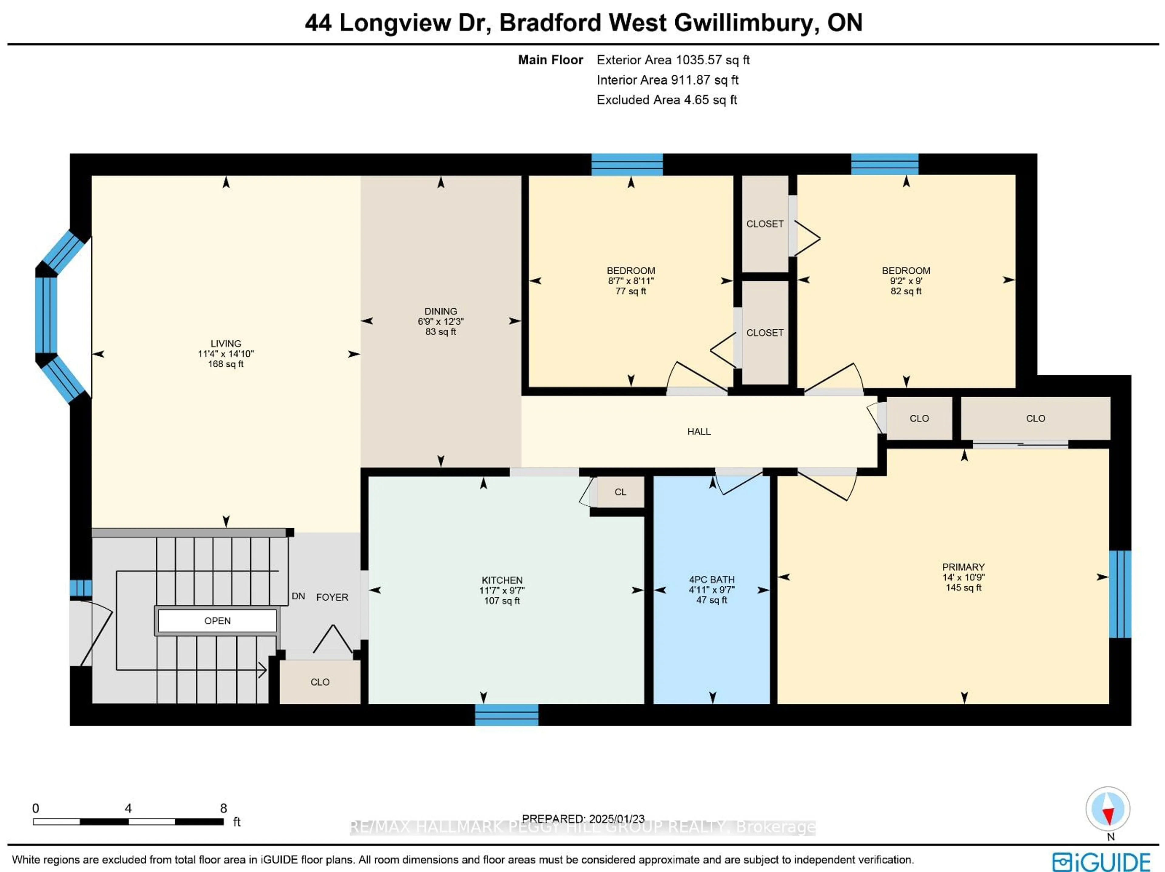 Floor plan for 44 Longview Dr, Bradford West Gwillimbury Ontario L3Z 2H3