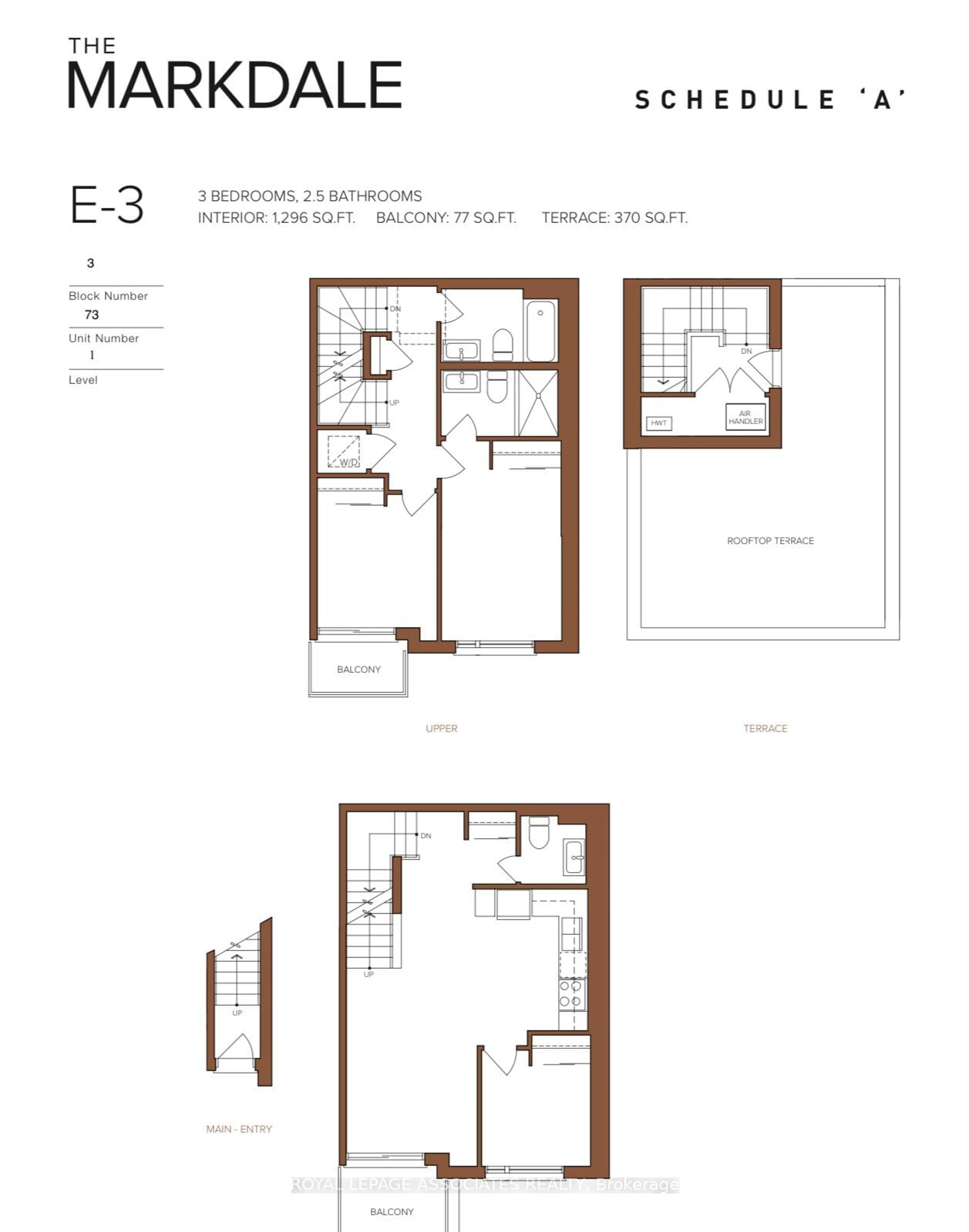 Floor plan for 7200 Markham Rd #73, Markham Ontario L3S 3R7