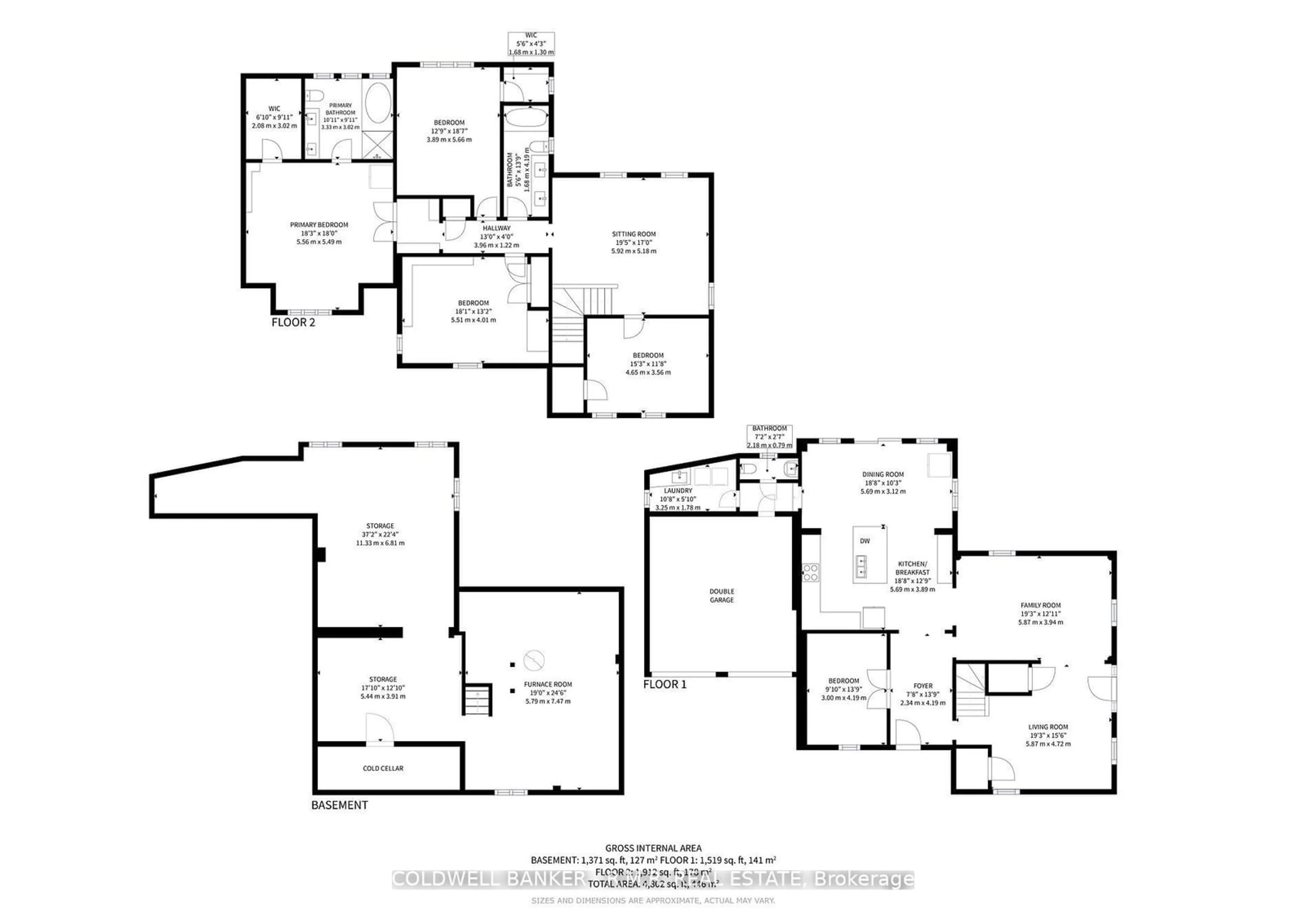 Floor plan for 32 Love Crt, Richmond Hill Ontario L4B 0G2