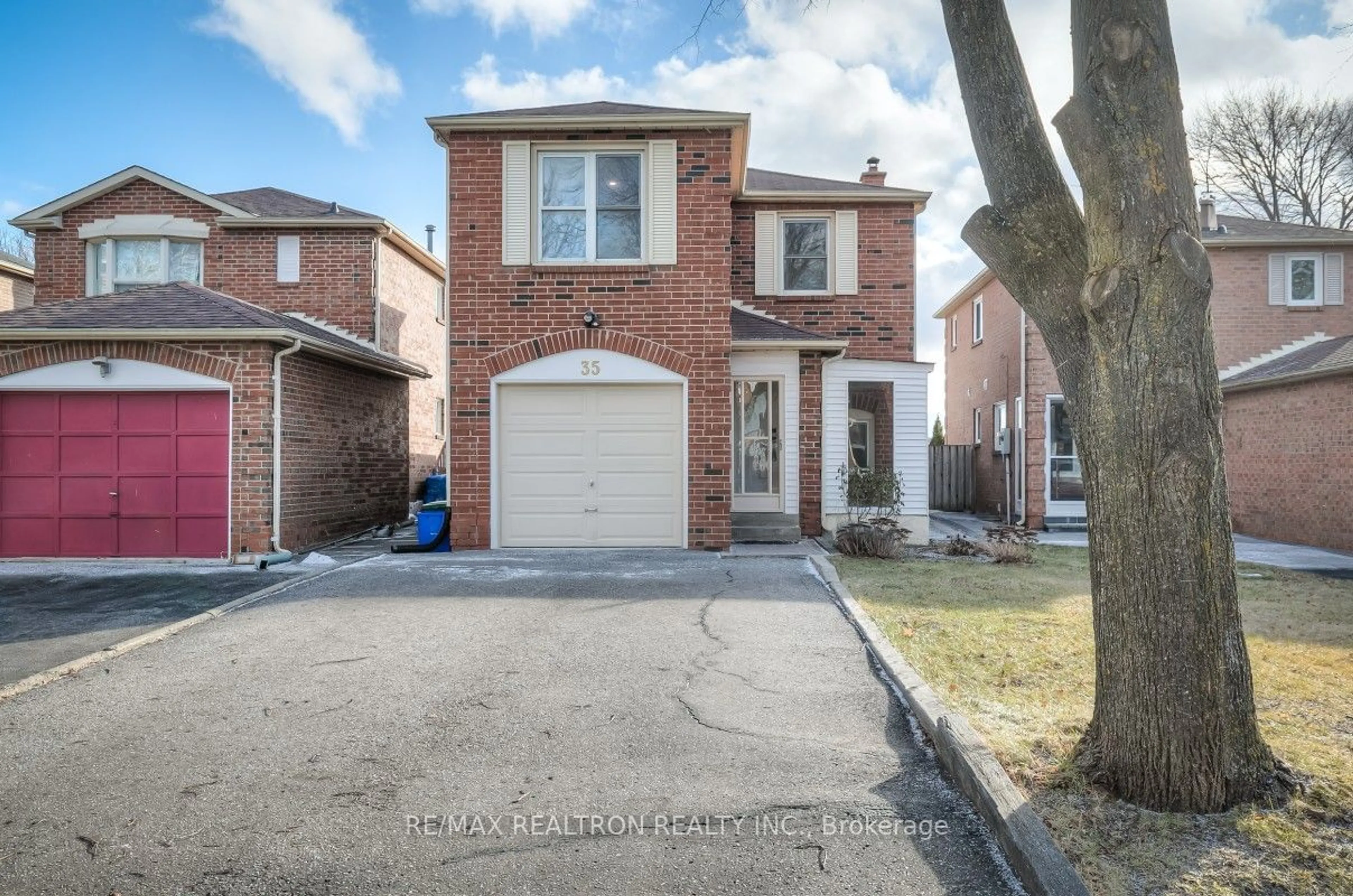 Home with brick exterior material, street for 35 Miley Dr, Markham Ontario L3R 4V1