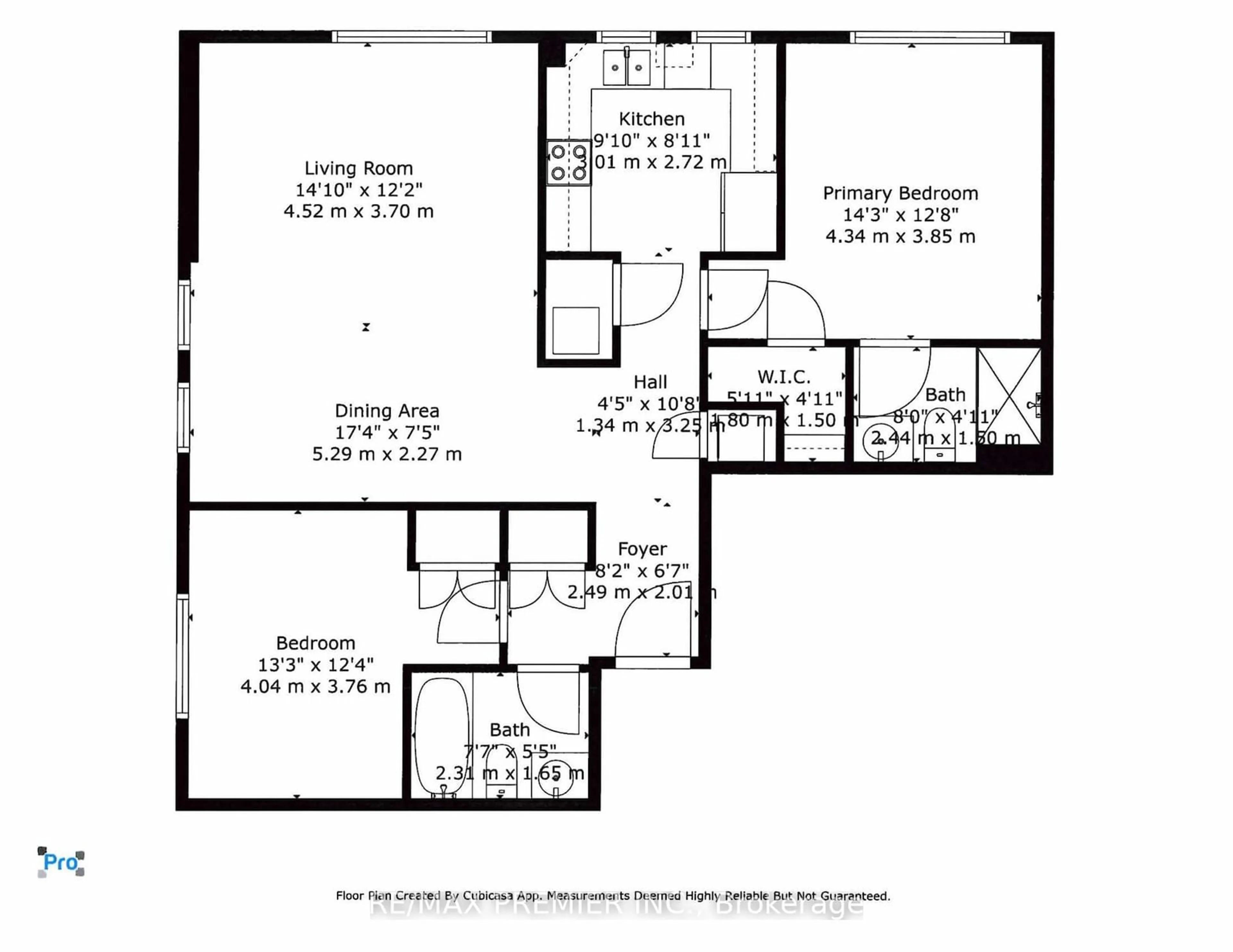 Floor plan for 53 Woodbridge Ave #219, Vaughan Ontario L4L 9K9