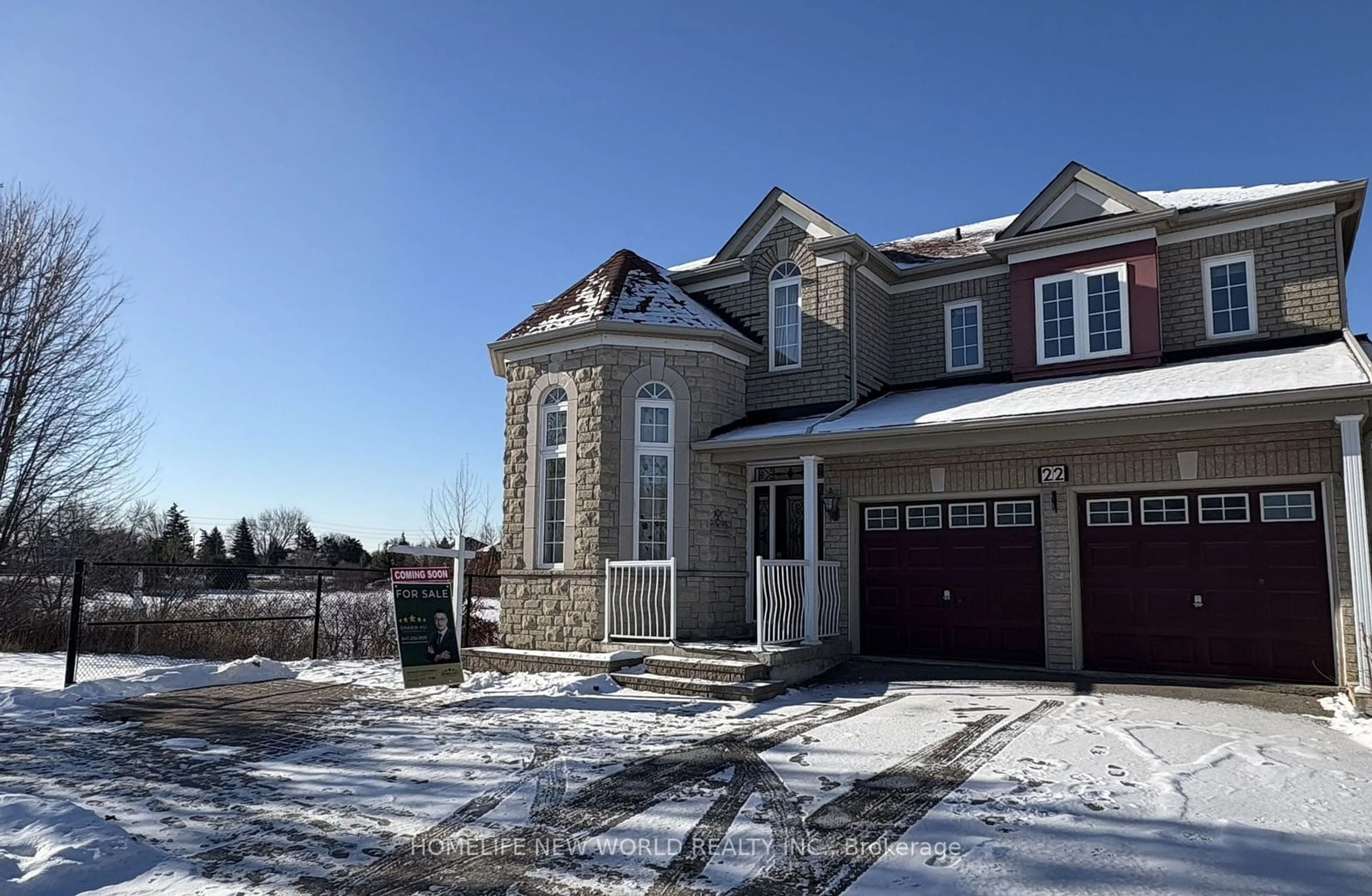 Home with brick exterior material, street for 22 Alfred Paterson Dr, Markham Ontario L6E 1K4