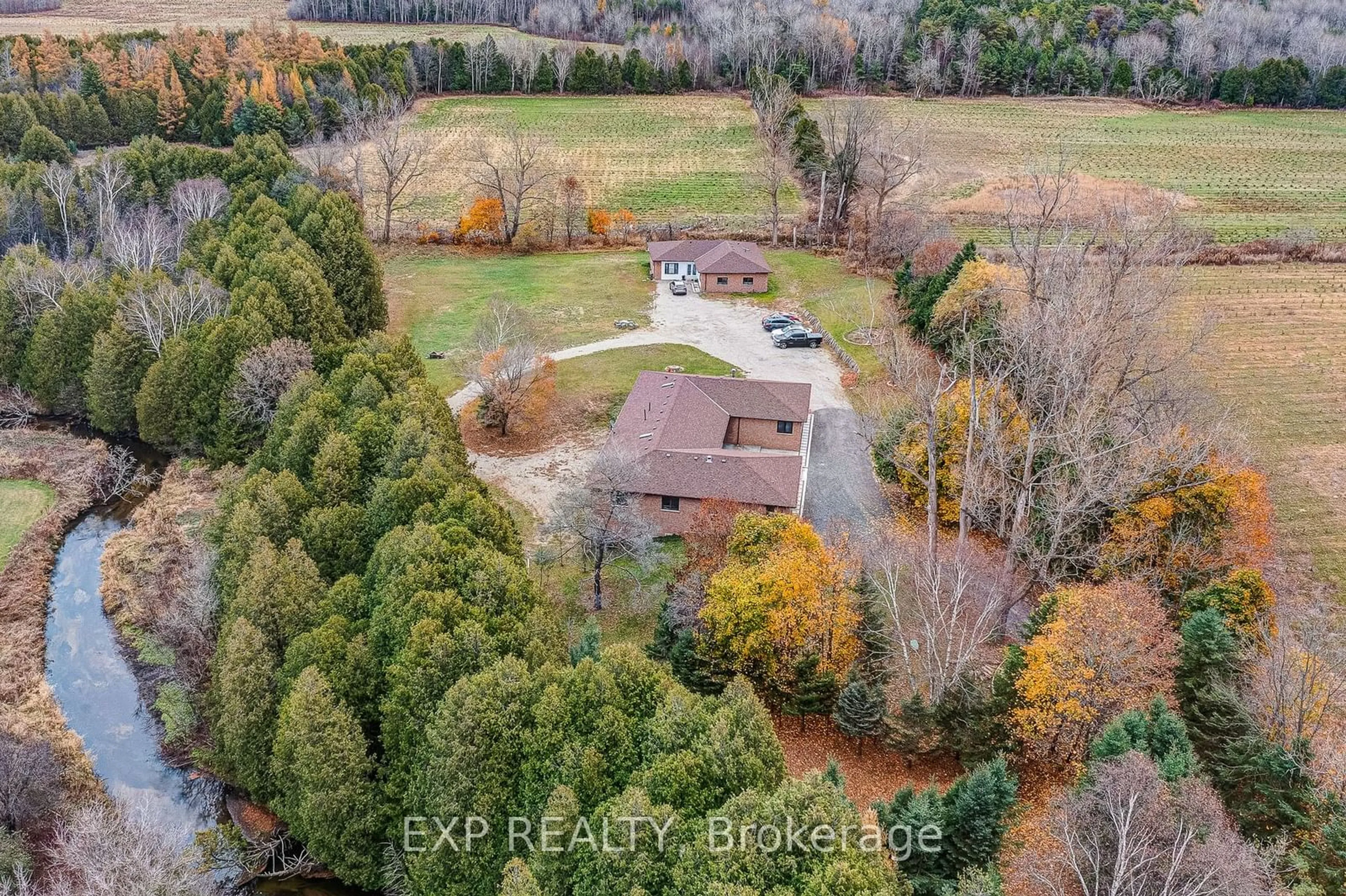 A pic from outside/outdoor area/front of a property/back of a property/a pic from drone, forest/trees view for 20817 McCowan Rd, East Gwillimbury Ontario L0G 1M0