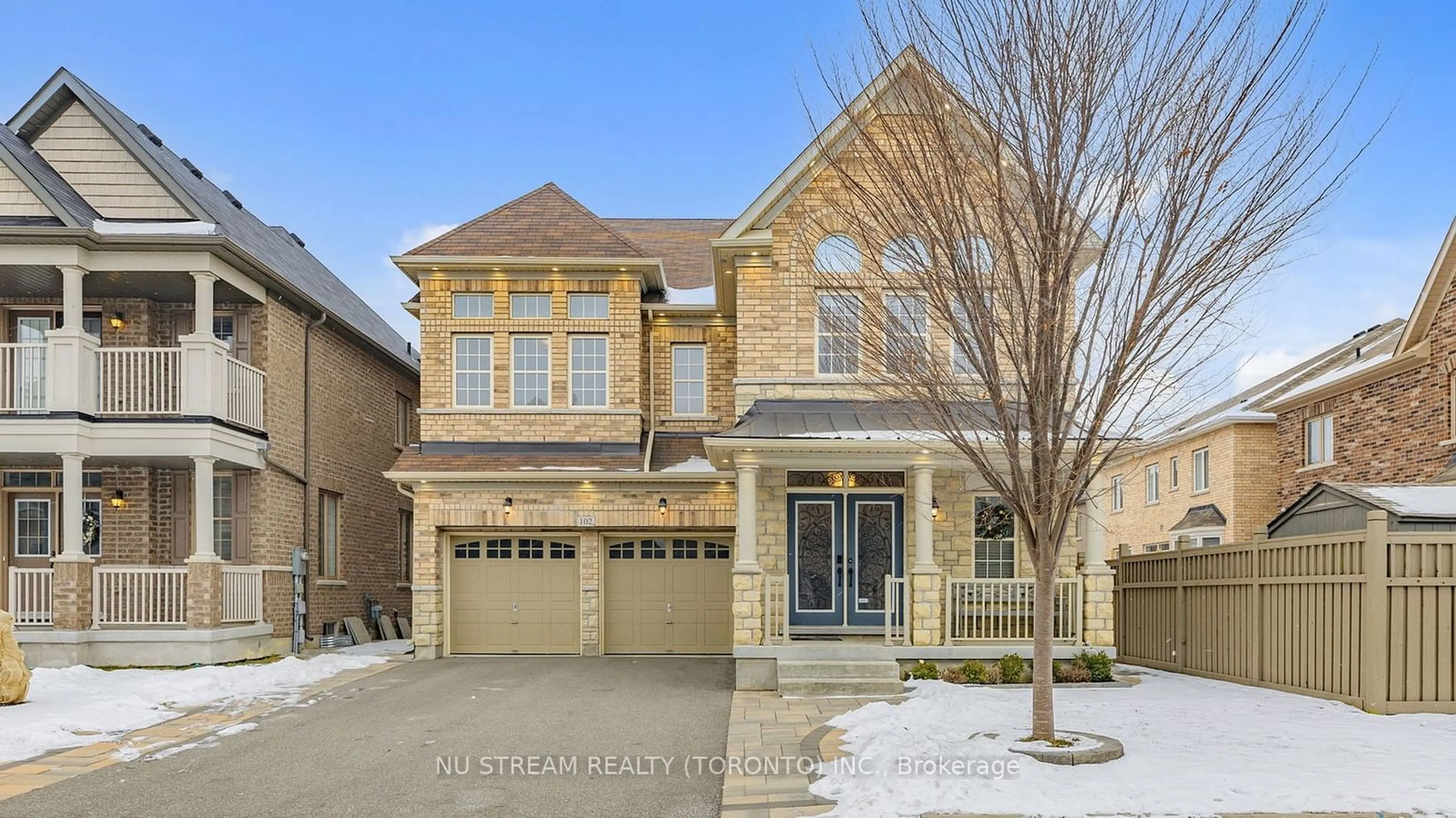 Home with brick exterior material, street for 102 Beaconsfield Dr, Vaughan Ontario L4H 4L6