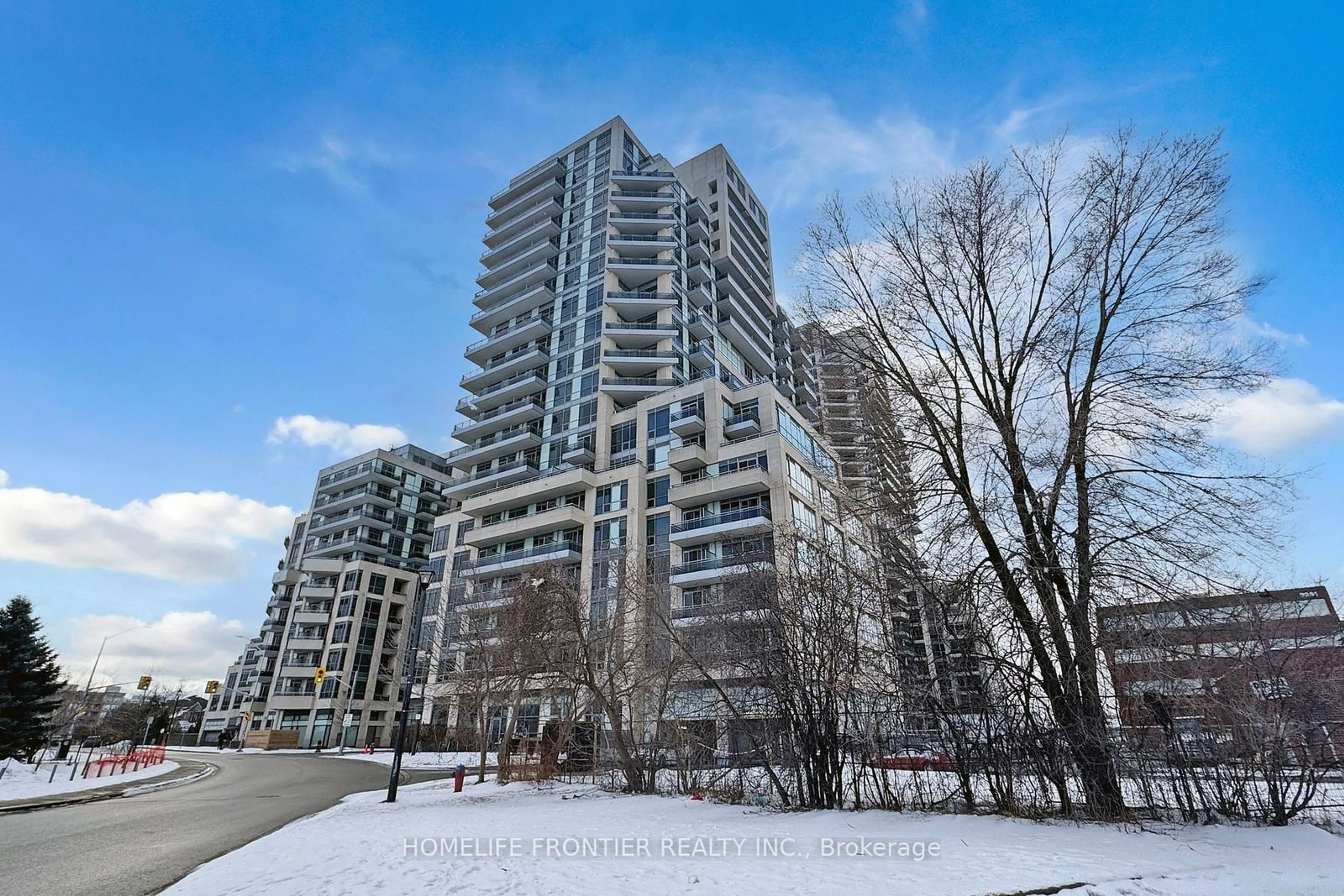 A pic from outside/outdoor area/front of a property/back of a property/a pic from drone, city buildings view from balcony for 9205 Yonge St #211NE, Richmond Hill Ontario L4C 1V5