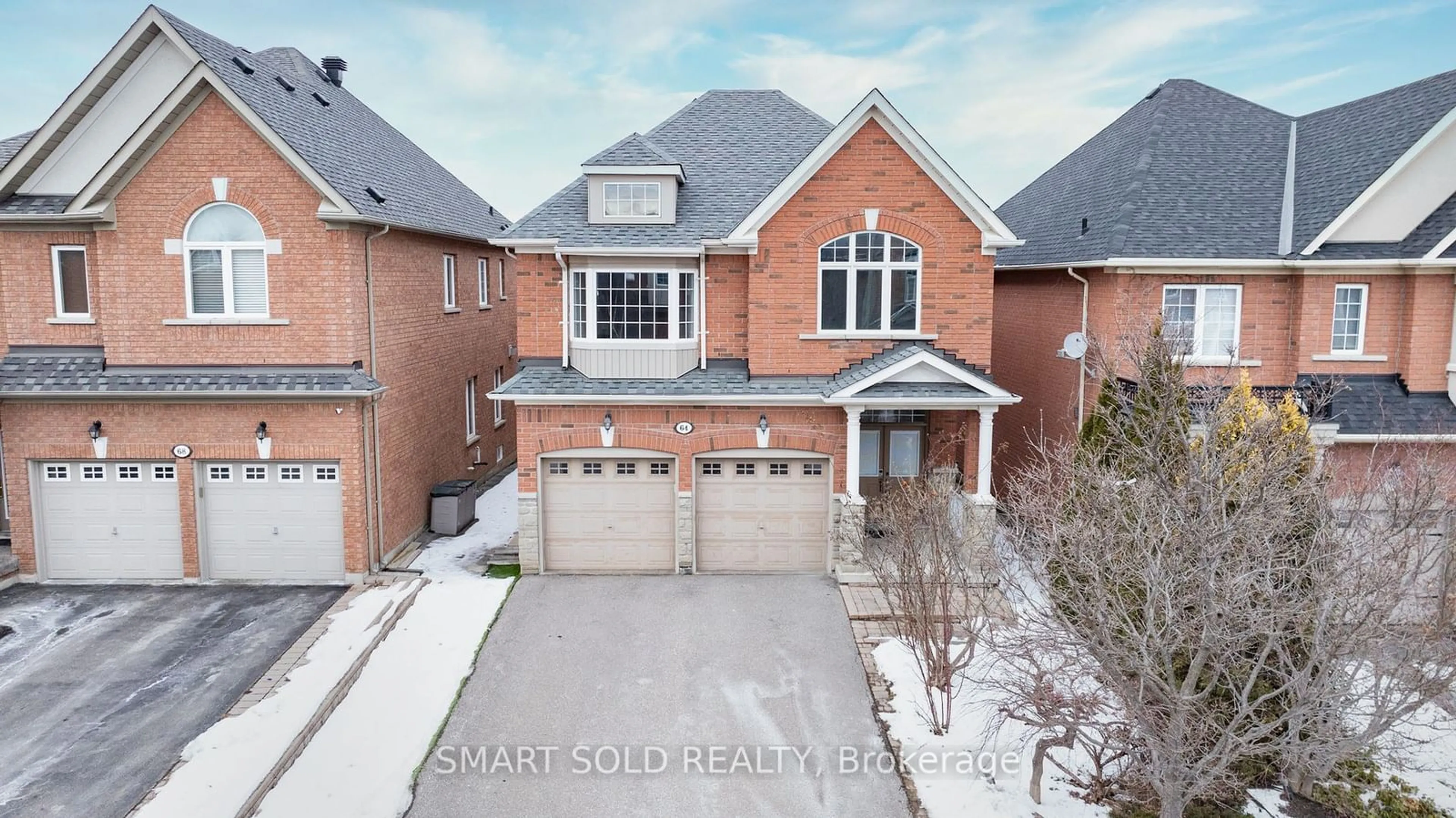 Home with brick exterior material, street for 64 Vivaldi Dr, Vaughan Ontario L4J 8Z4