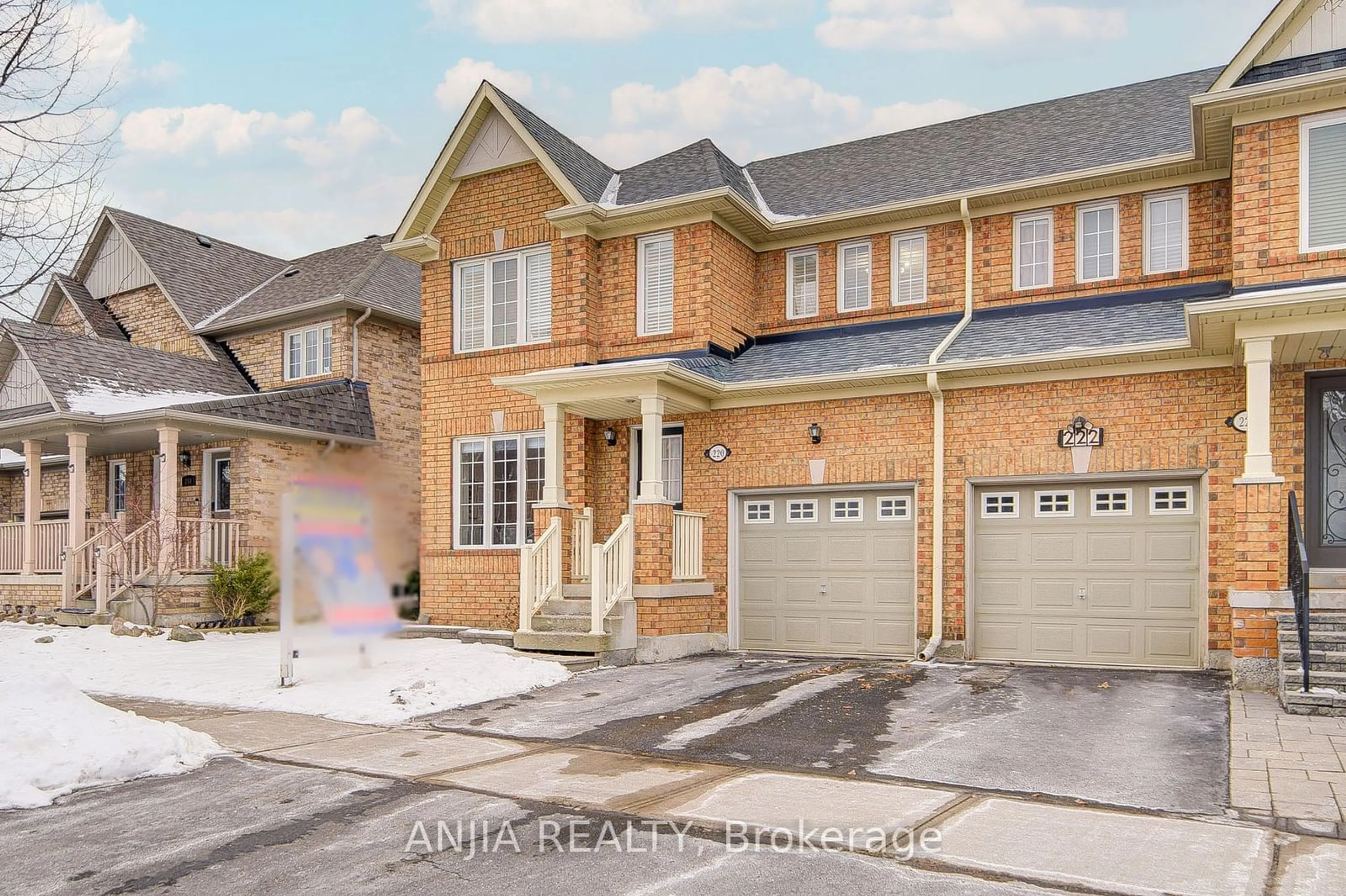 Home with brick exterior material, street for 220 Hammersly Blvd, Markham Ontario L6E 2C9